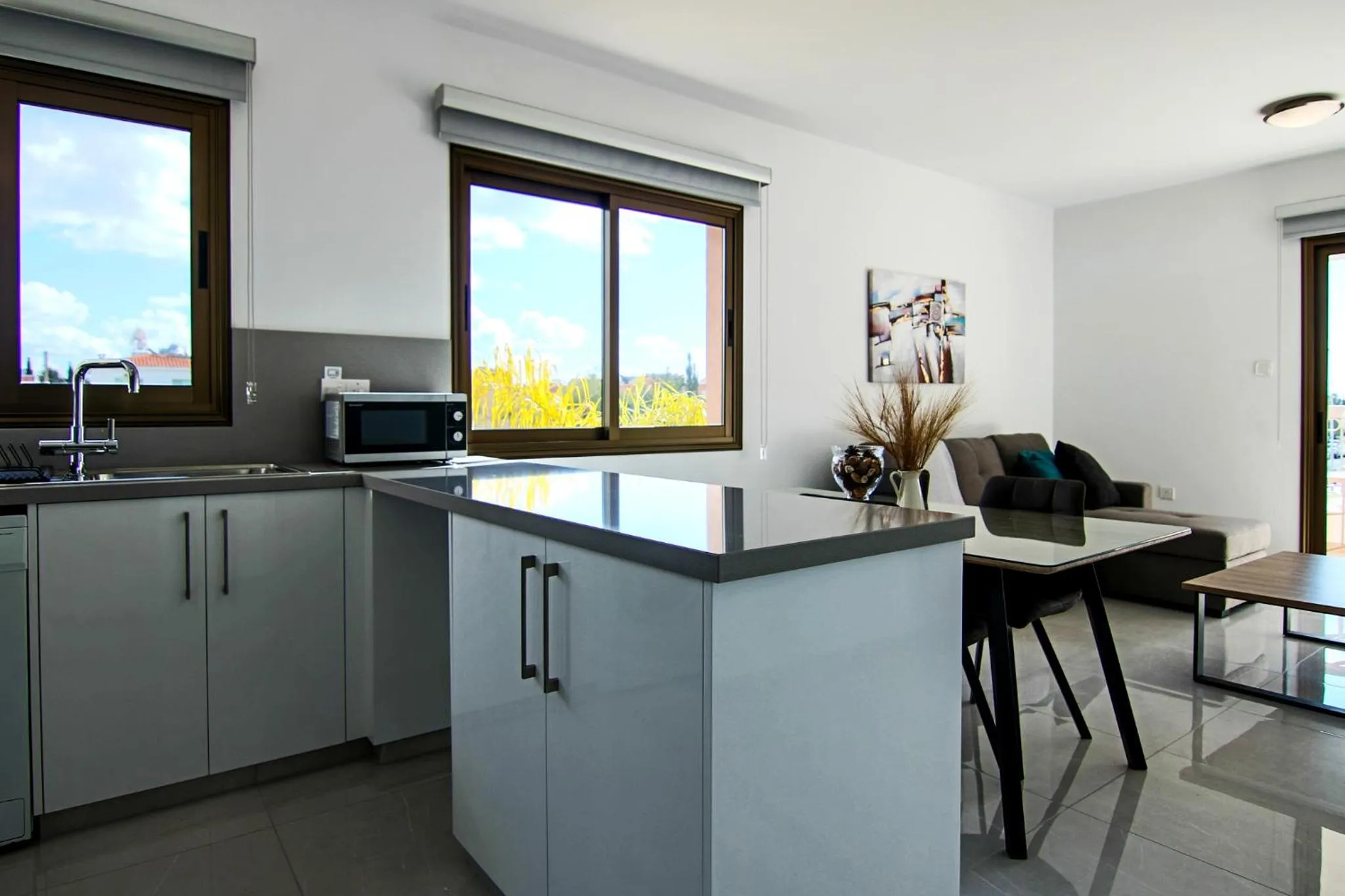 Kitchen or kitchenette in Phaedrus Living City View Luxury Flat Georgos 203