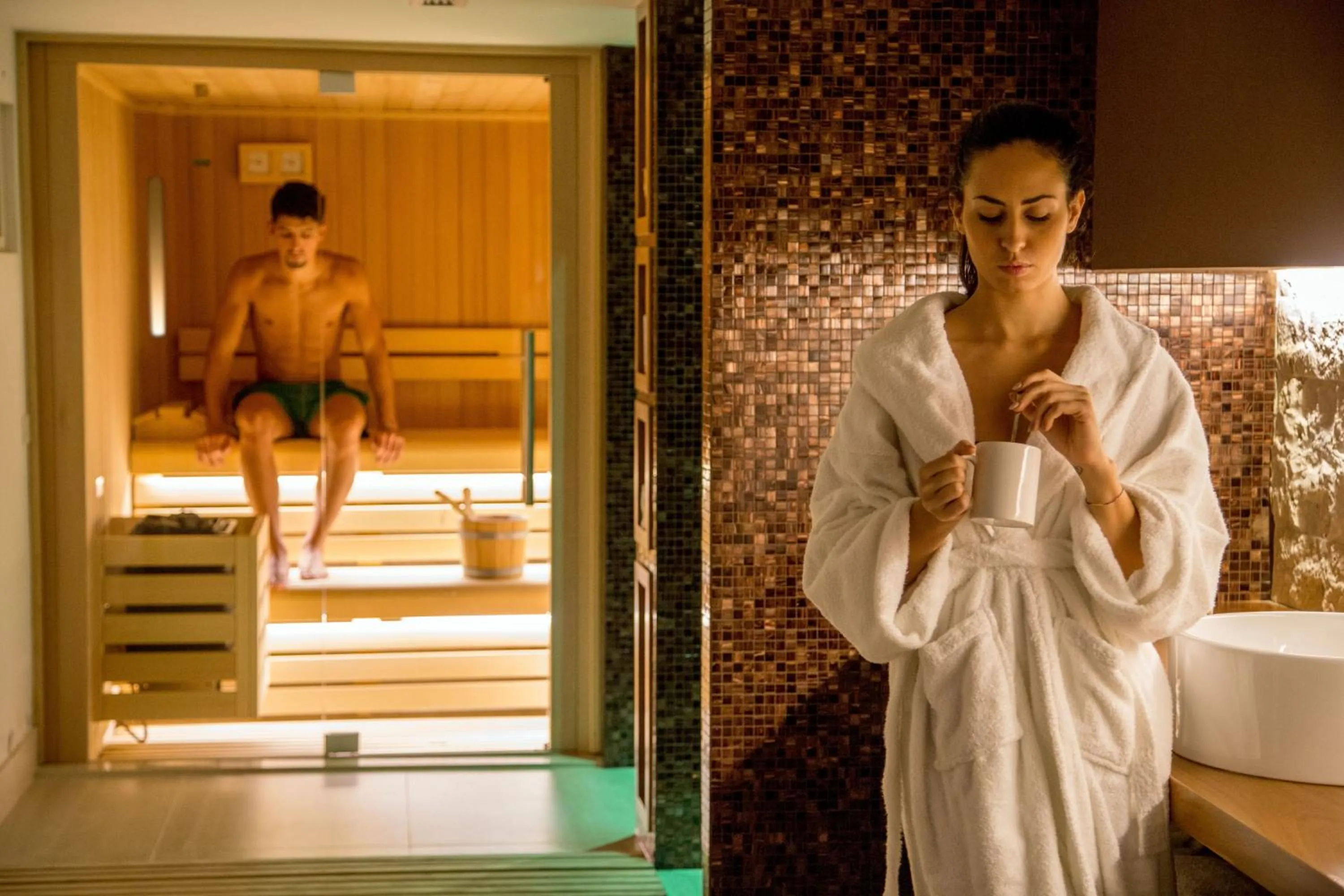 Sauna in Best Western Plus Hotel Spring House