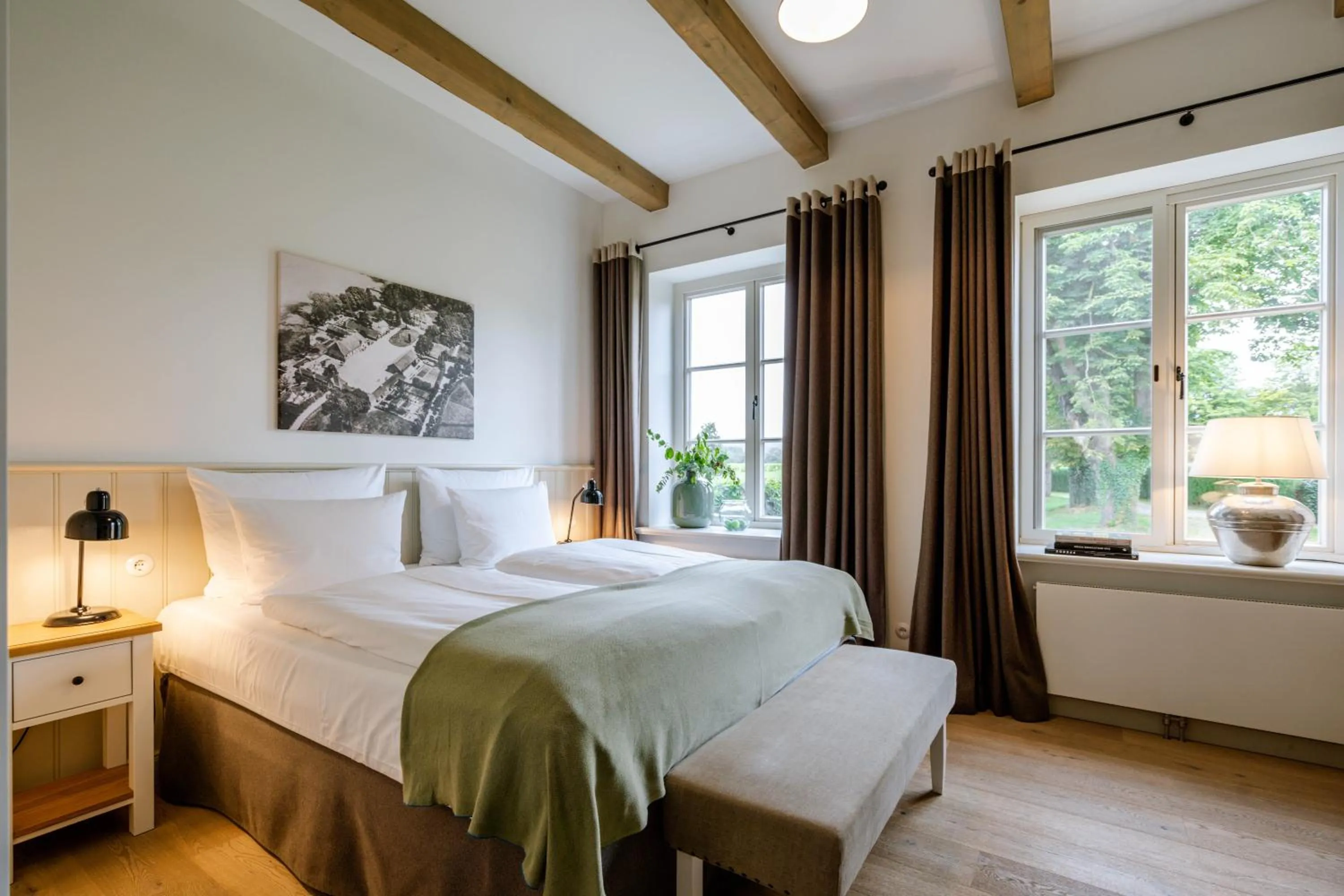 Bed in Hotel Gut Immenhof