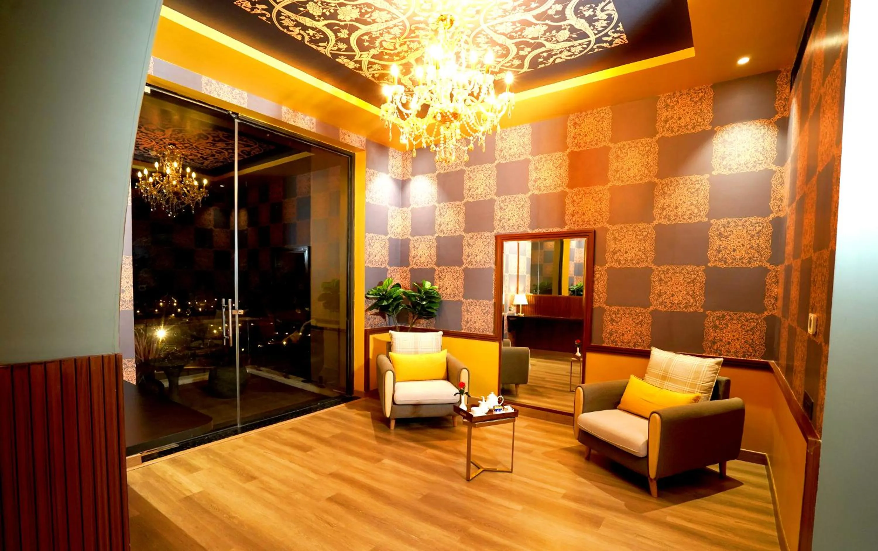 Seating area in The Nest Luxury Resort