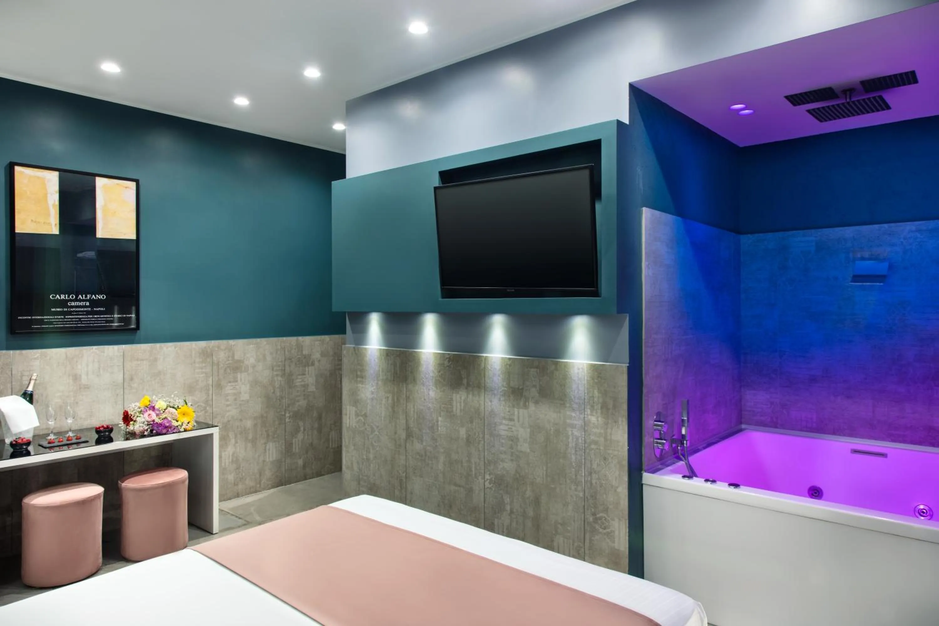 Lobby or reception, Bed in Enjoy Art