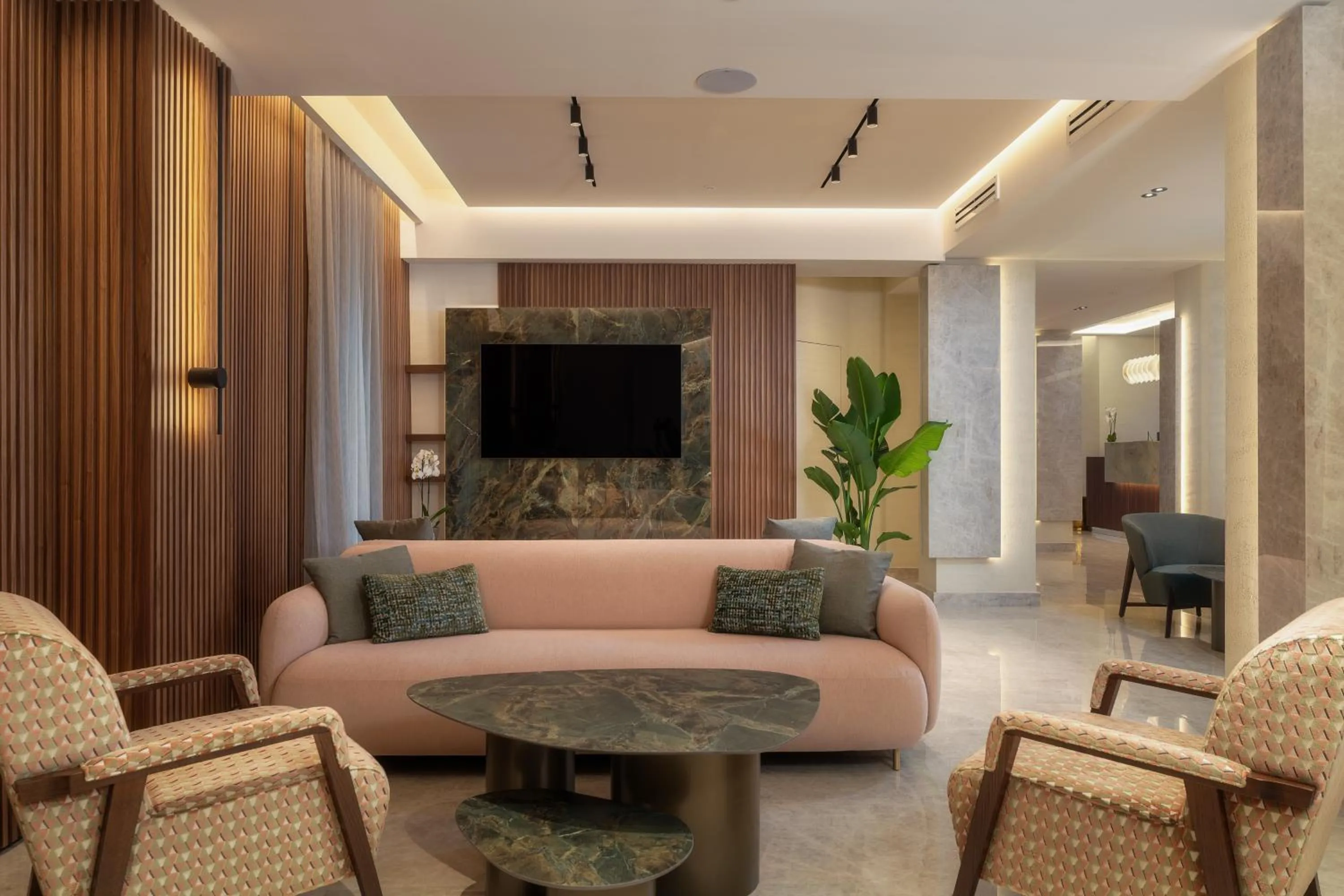 Lobby or reception in Hotel Mozart