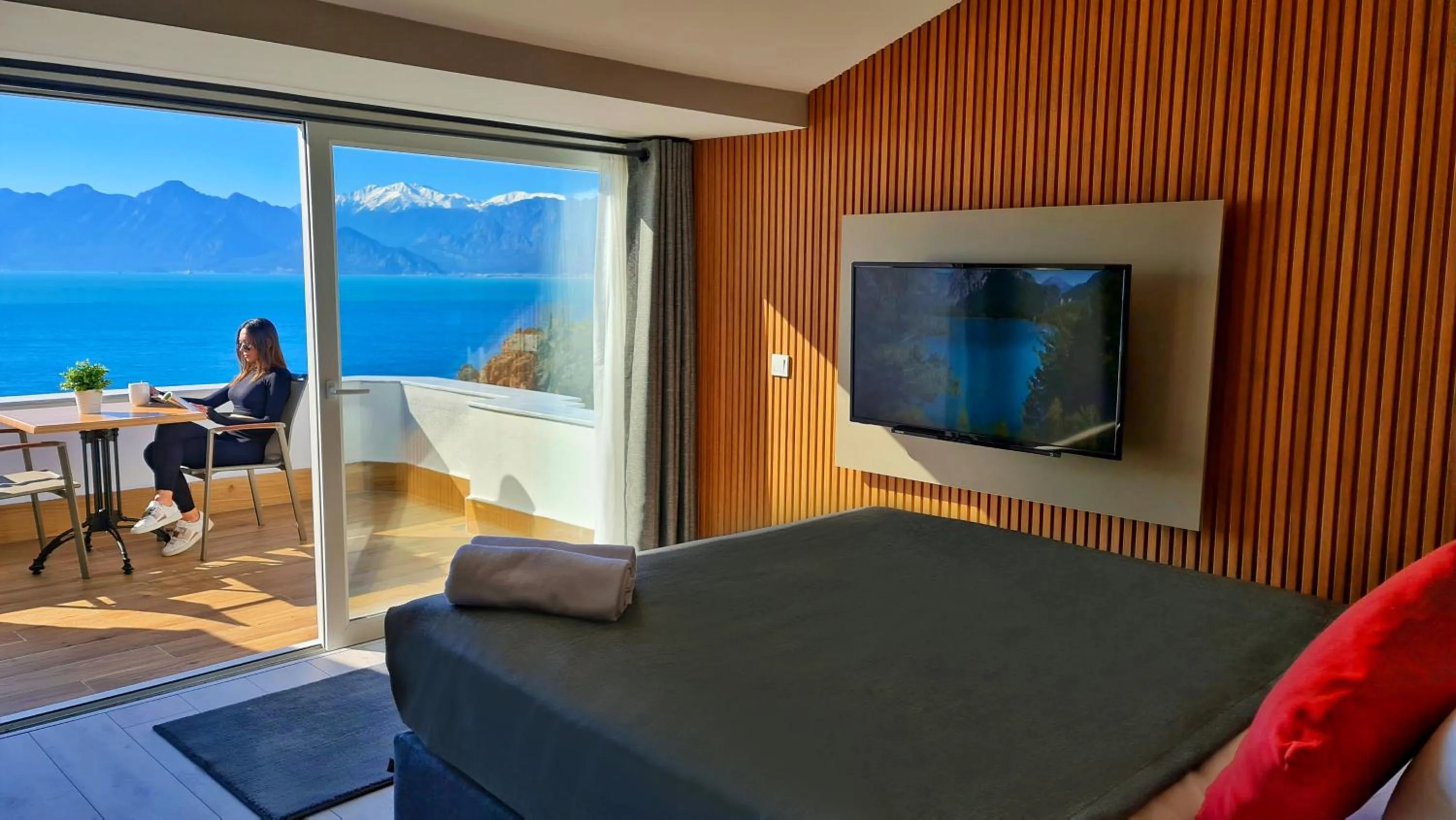 Bed in Letstay Panorama Suites
