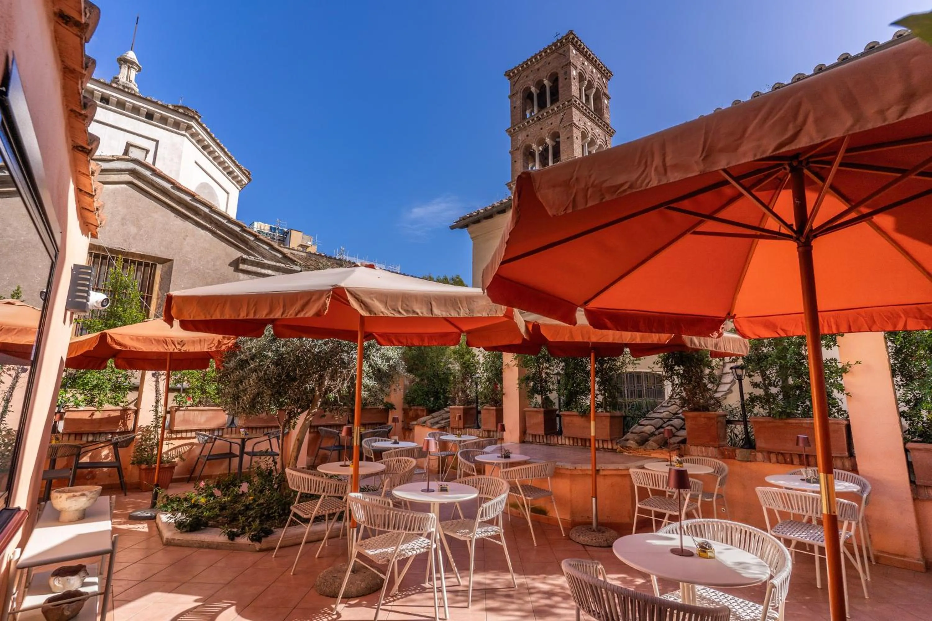 Patio in Hotel Viminale