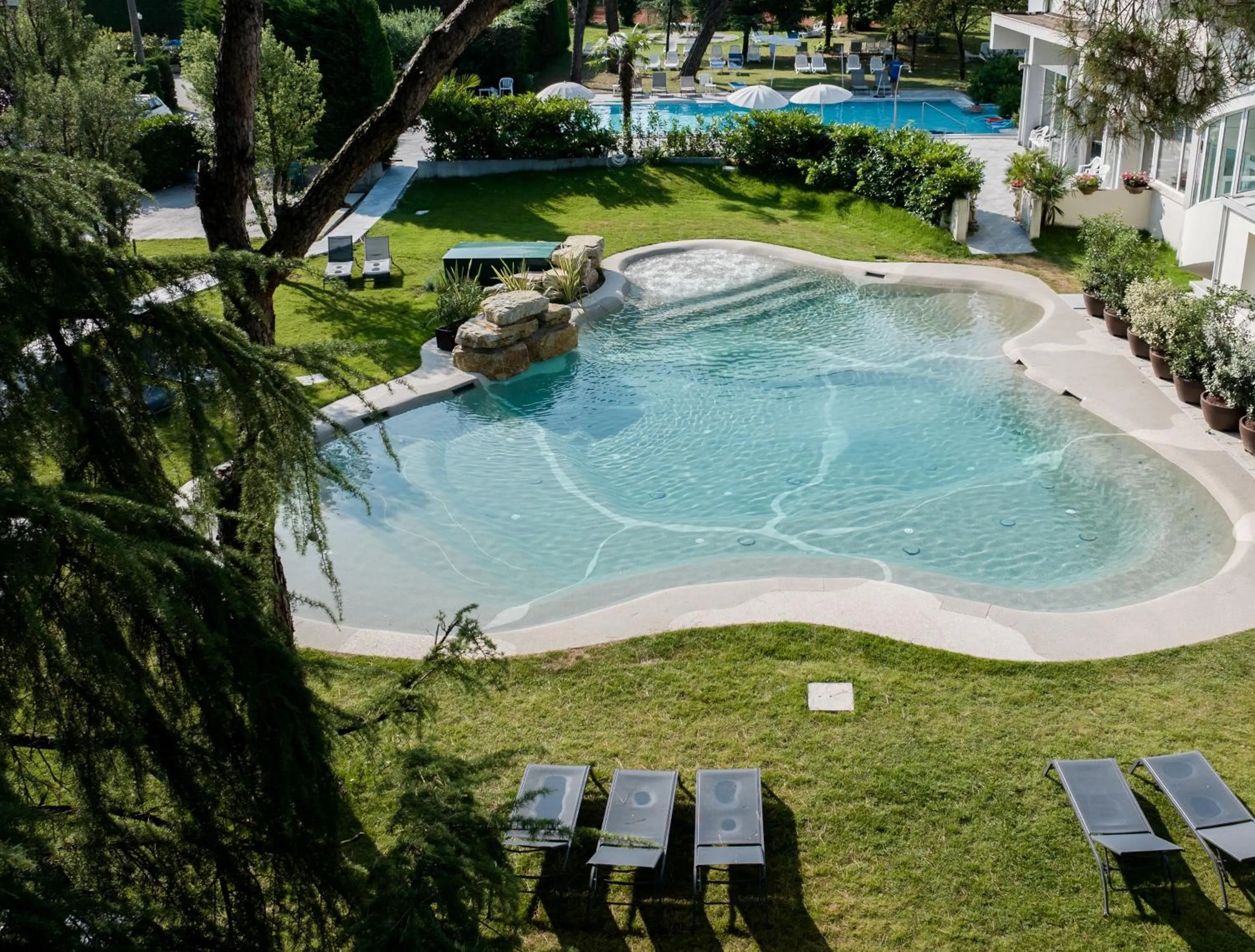 Swimming pool in Hotel Terme Milano