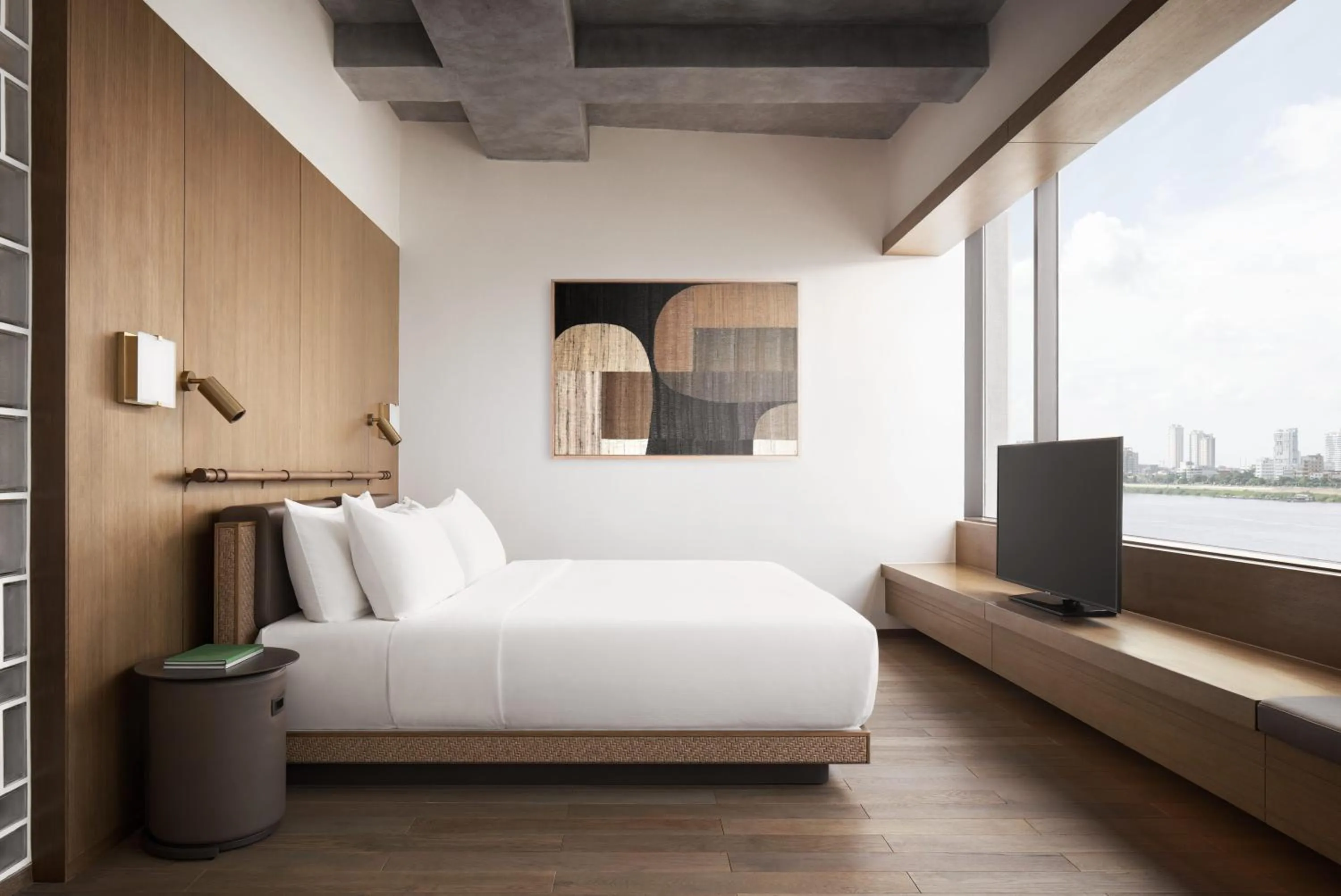 View (from property/room), Bed in Hotel KVL