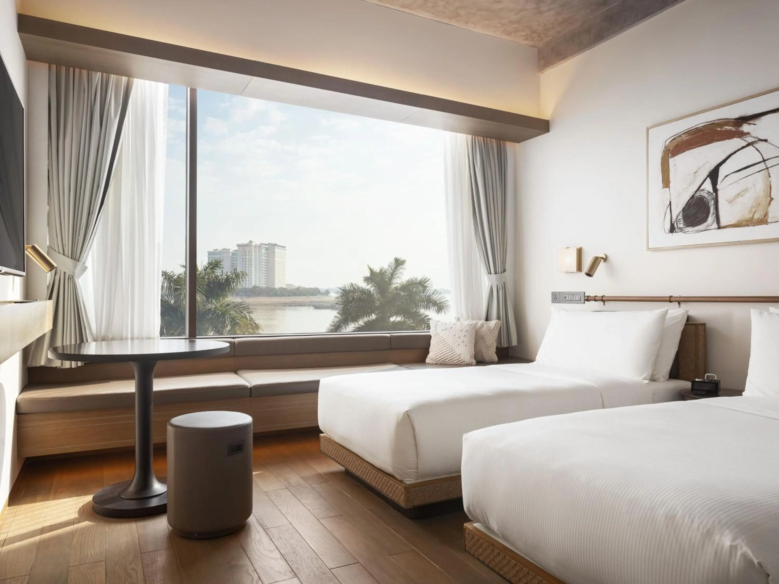 View (from property/room), Bed in Hotel KVL