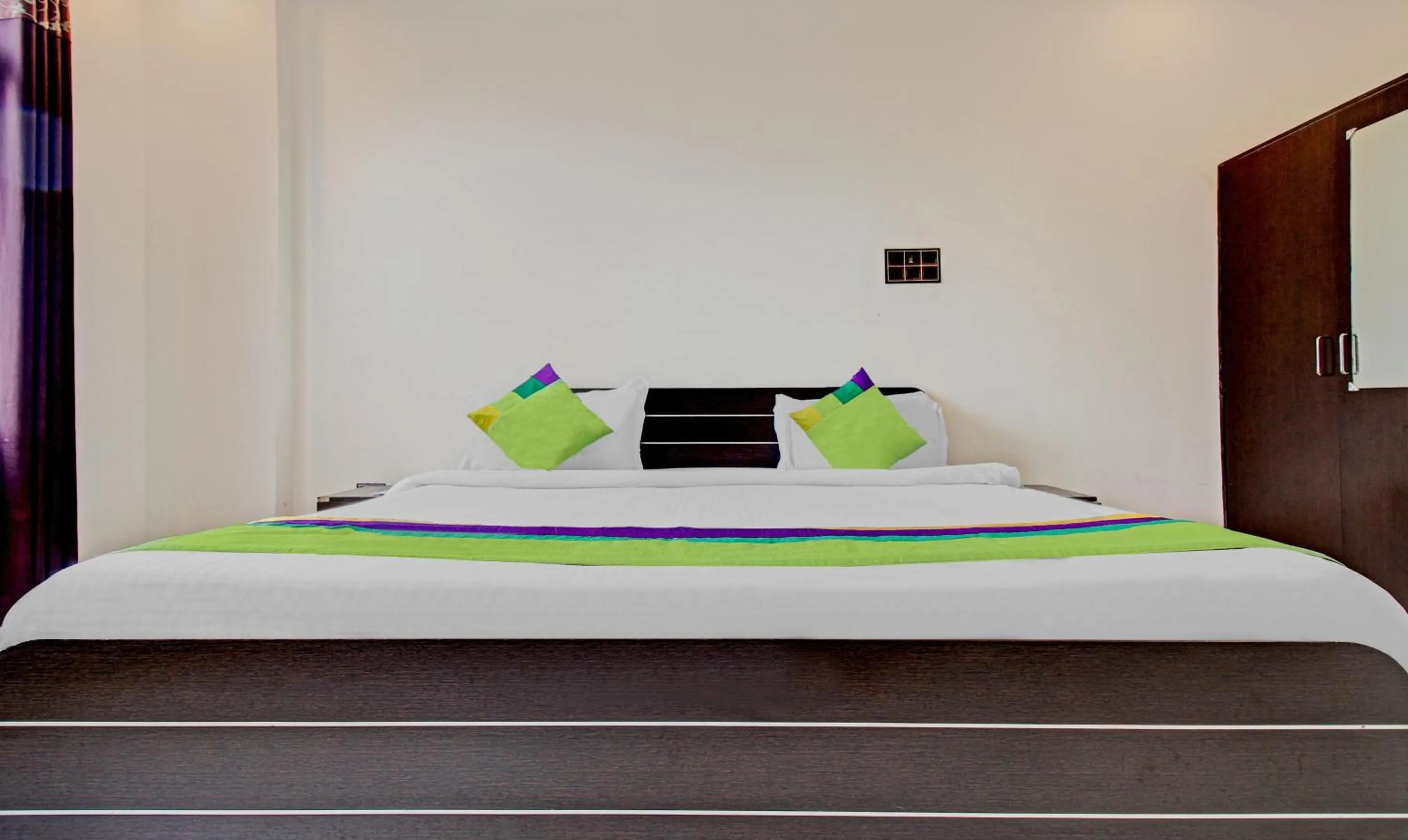 Bedroom, Bed in Treebo Silver Grand