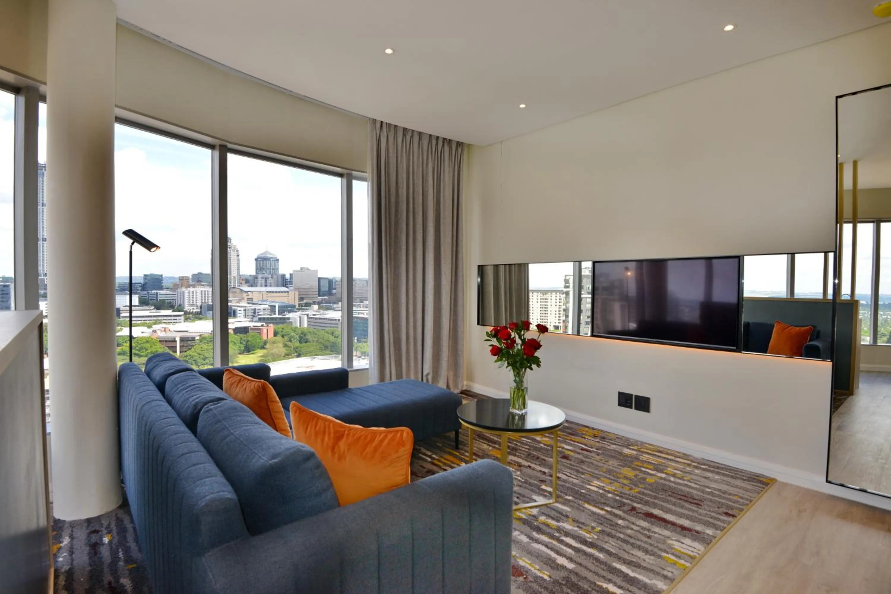 Seating area in @Sandton Hotel