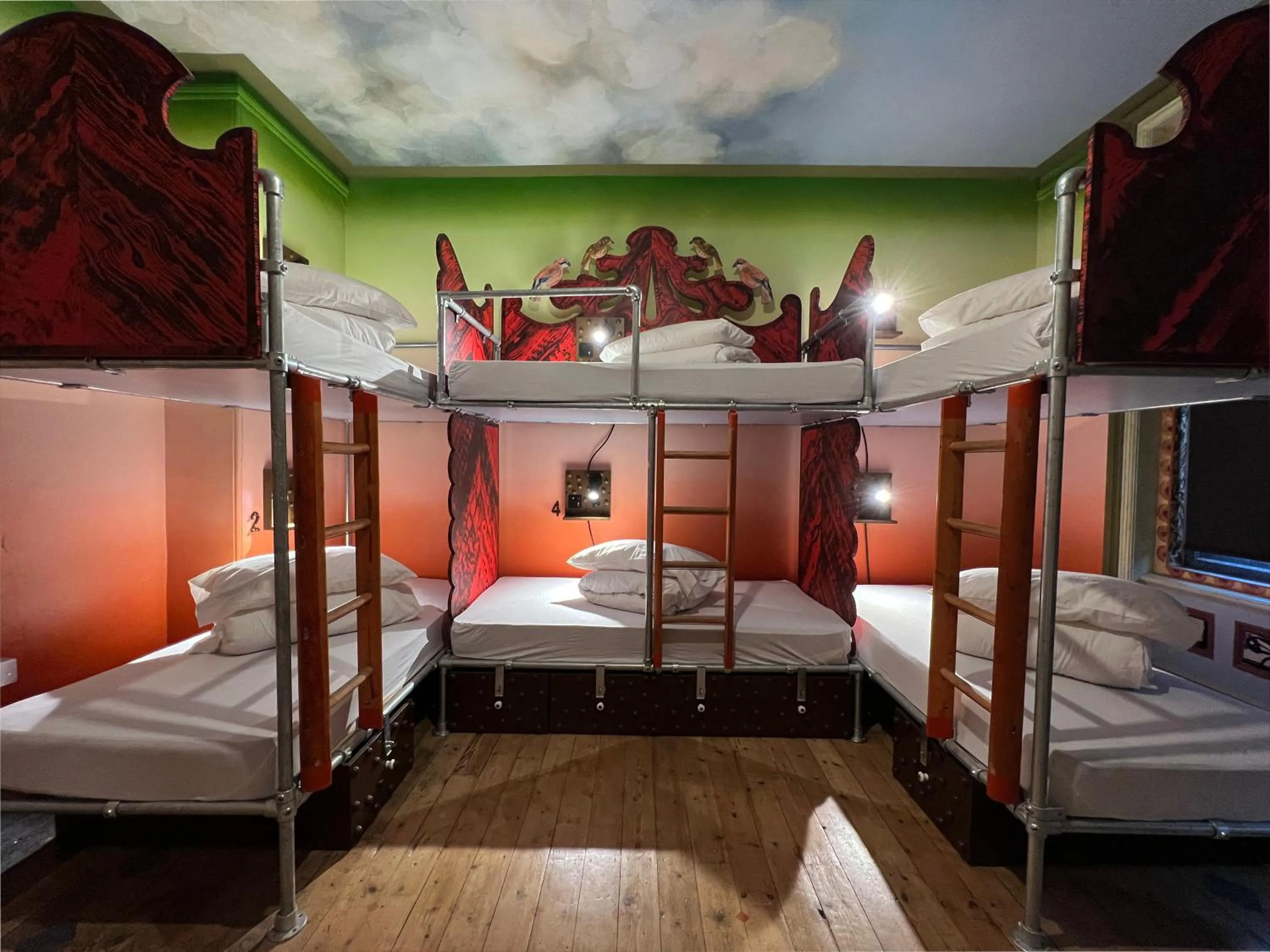 Decorative detail in Art Hostel