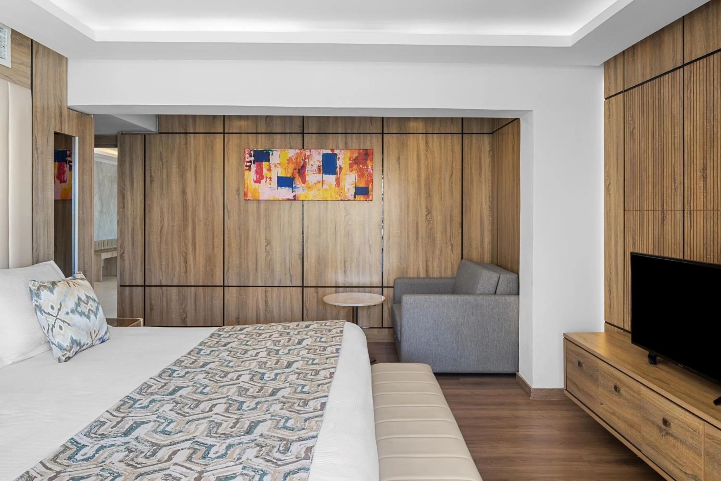 Bed in Beach Albatros The Club - Aqua Park