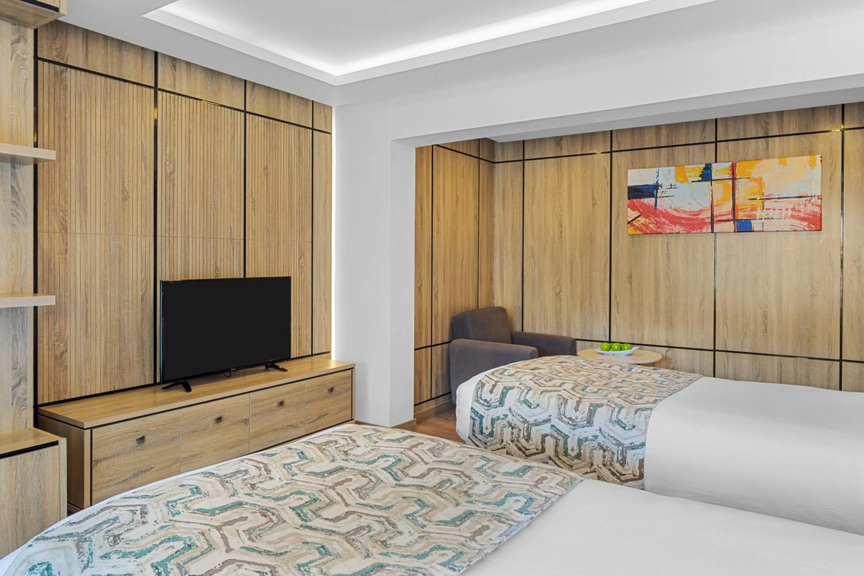 Bed in Beach Albatros The Club - Aqua Park