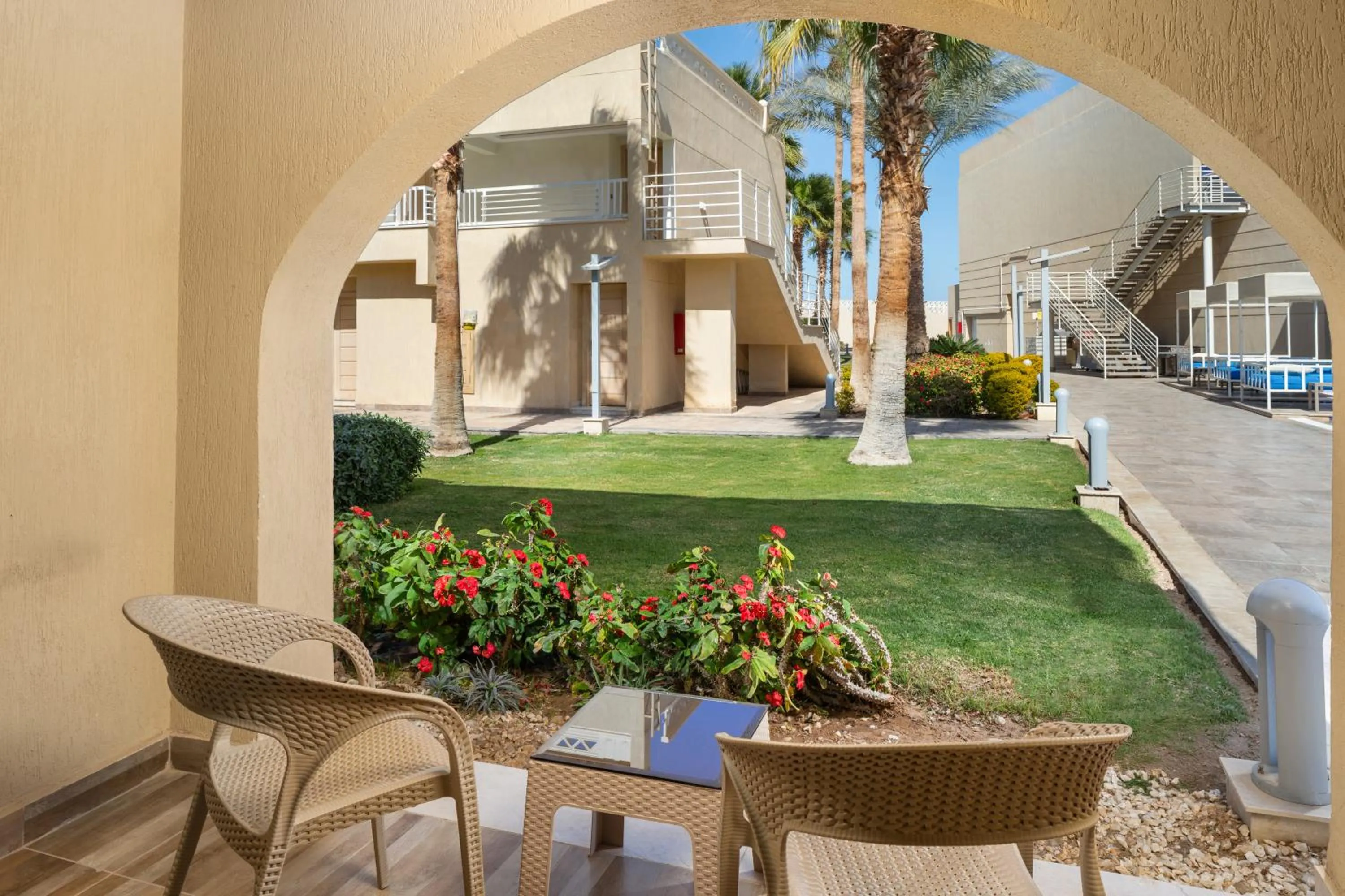 Garden view in Beach Albatros The Club - Aqua Park
