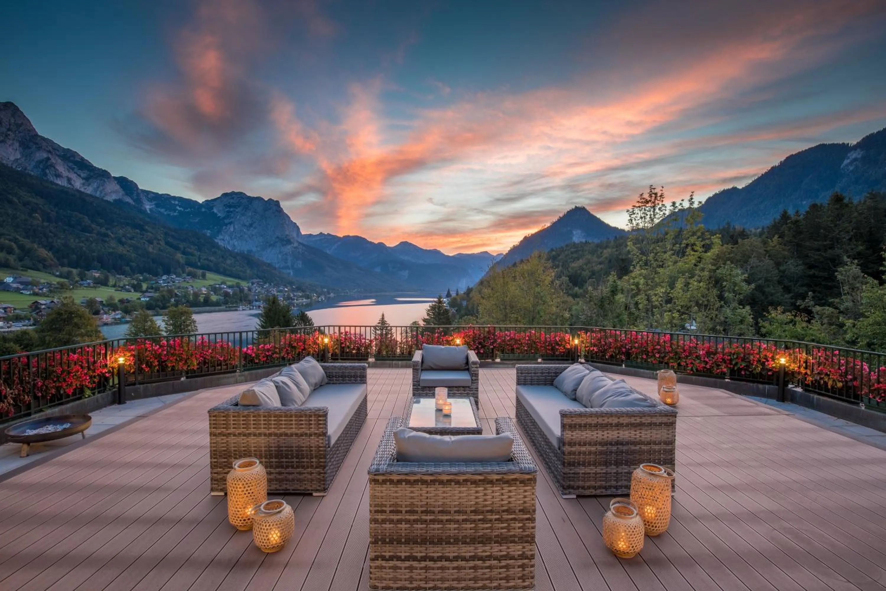 Balcony/Terrace in MONDI Appartements am Grundlsee