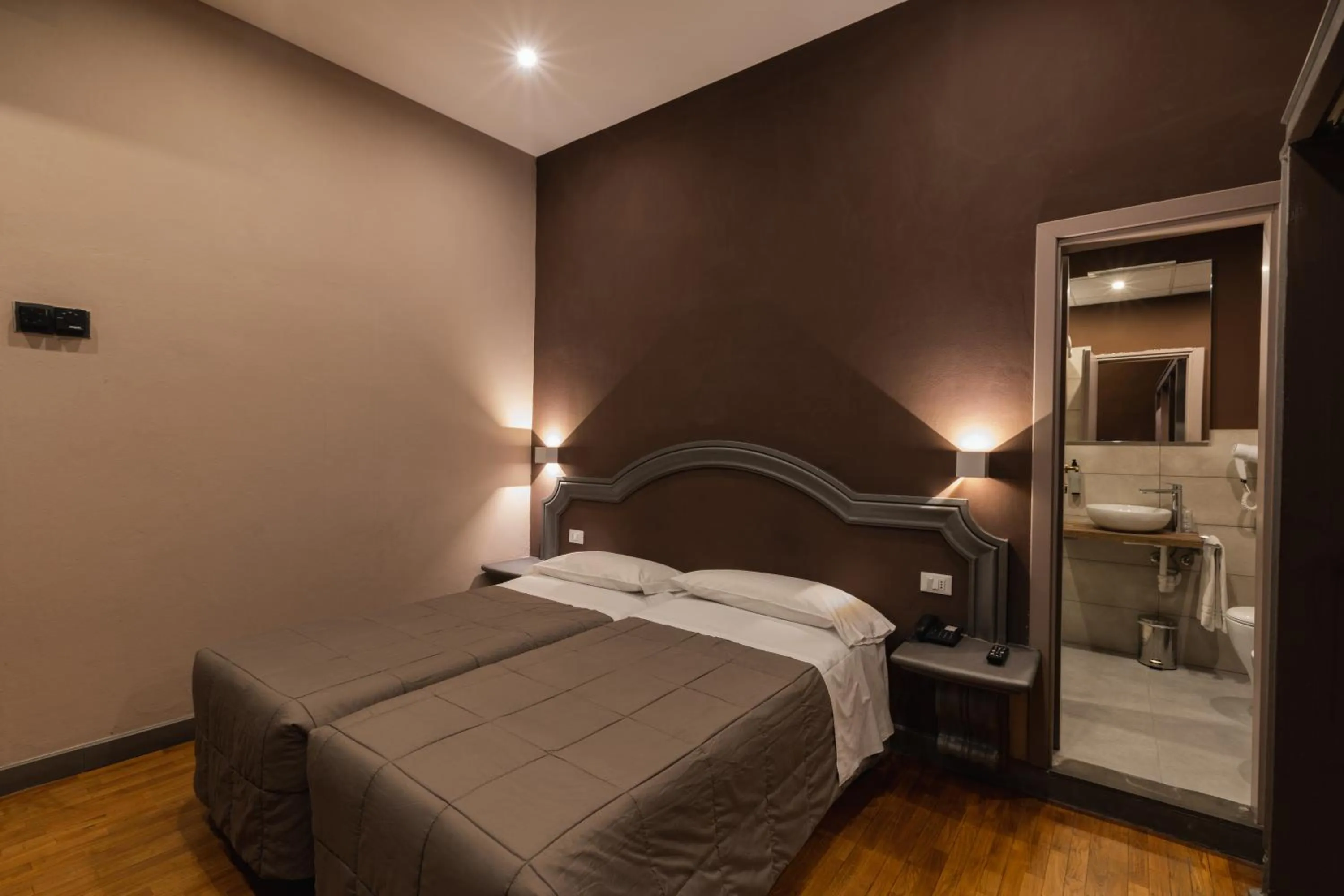 Bedroom, Bed in Hotel Unicorno