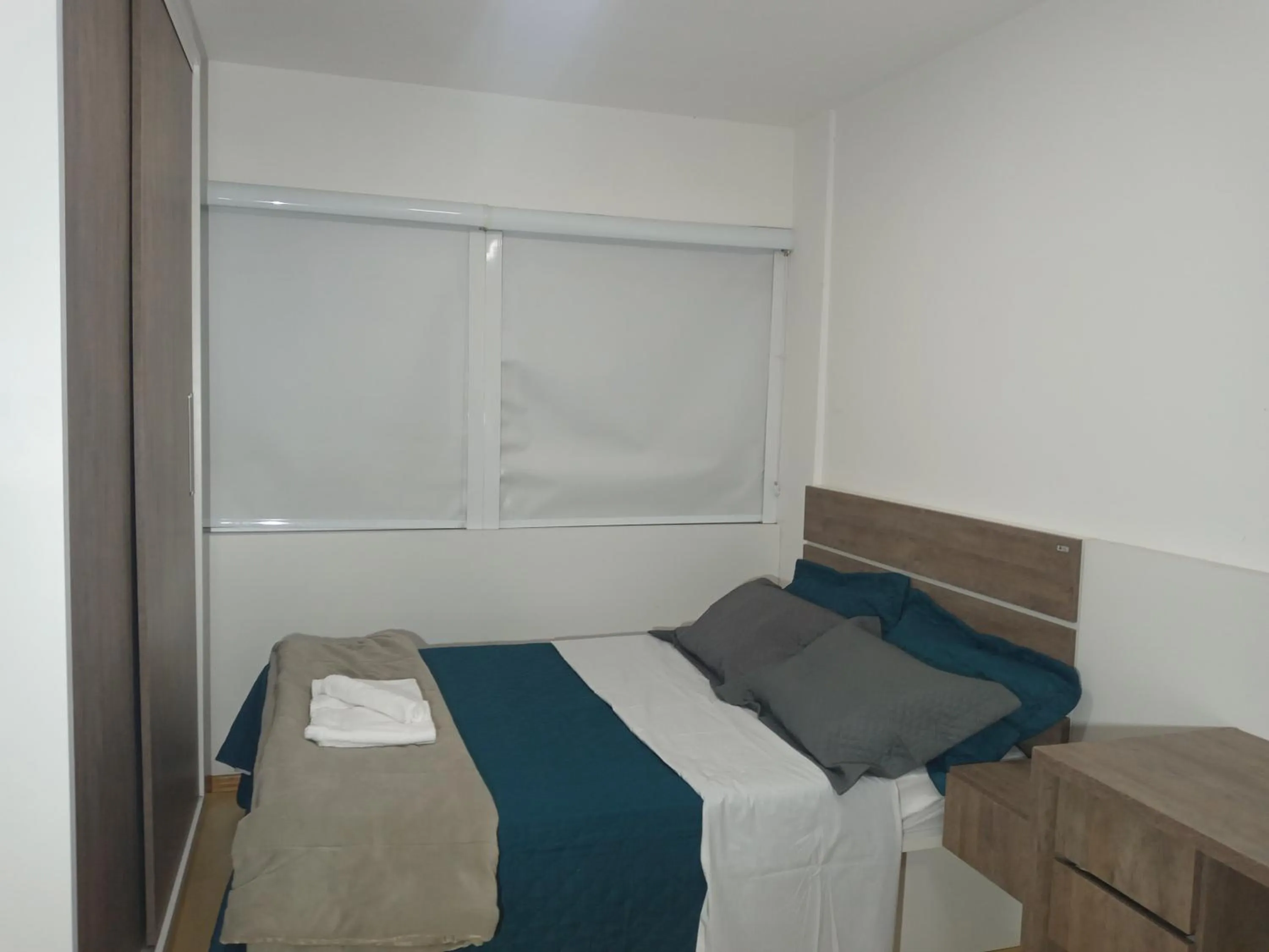 Bed in Apartamento encantador em Curitiba