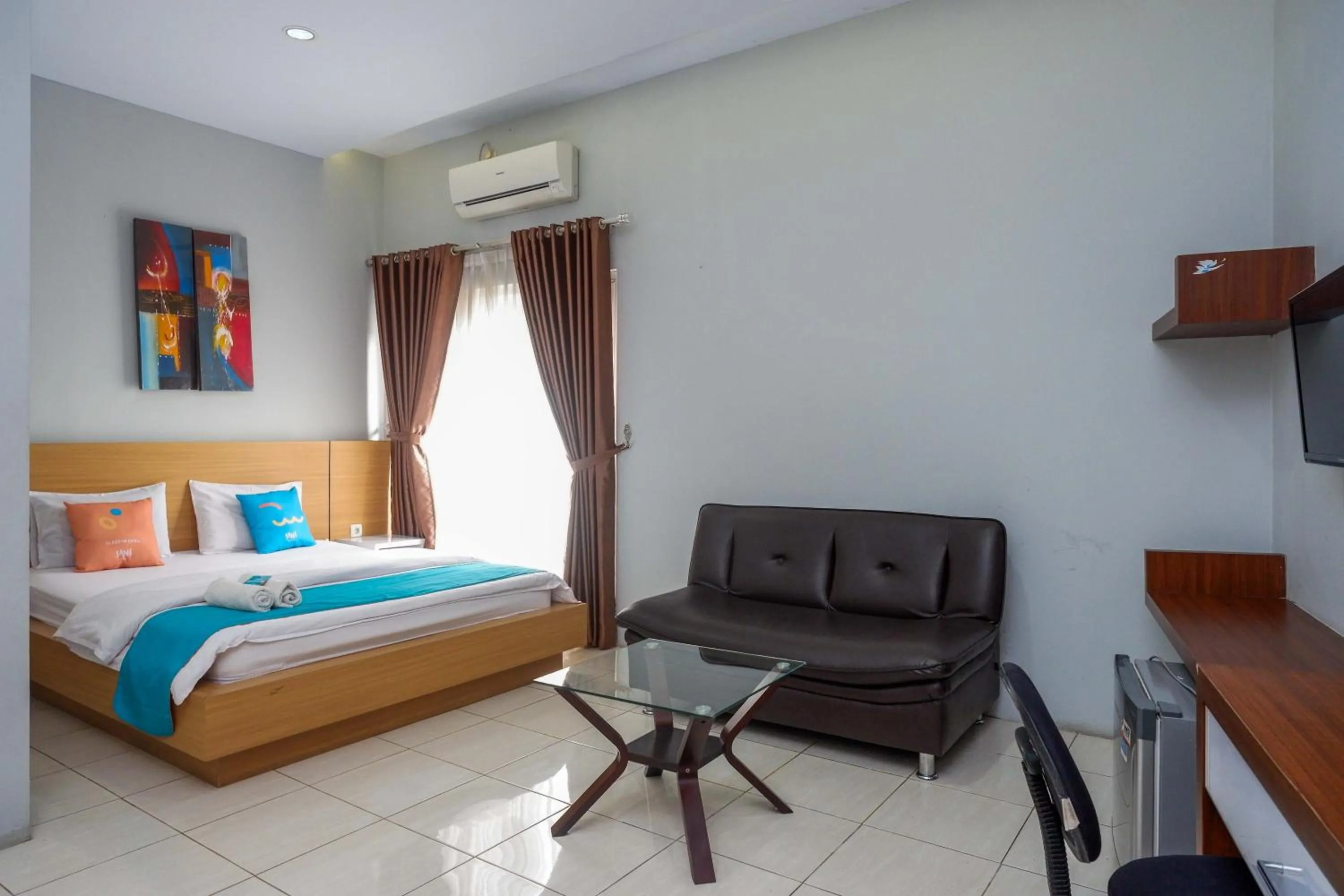 Bedroom, Bed in Sans Hotel Absari Yogyakarta