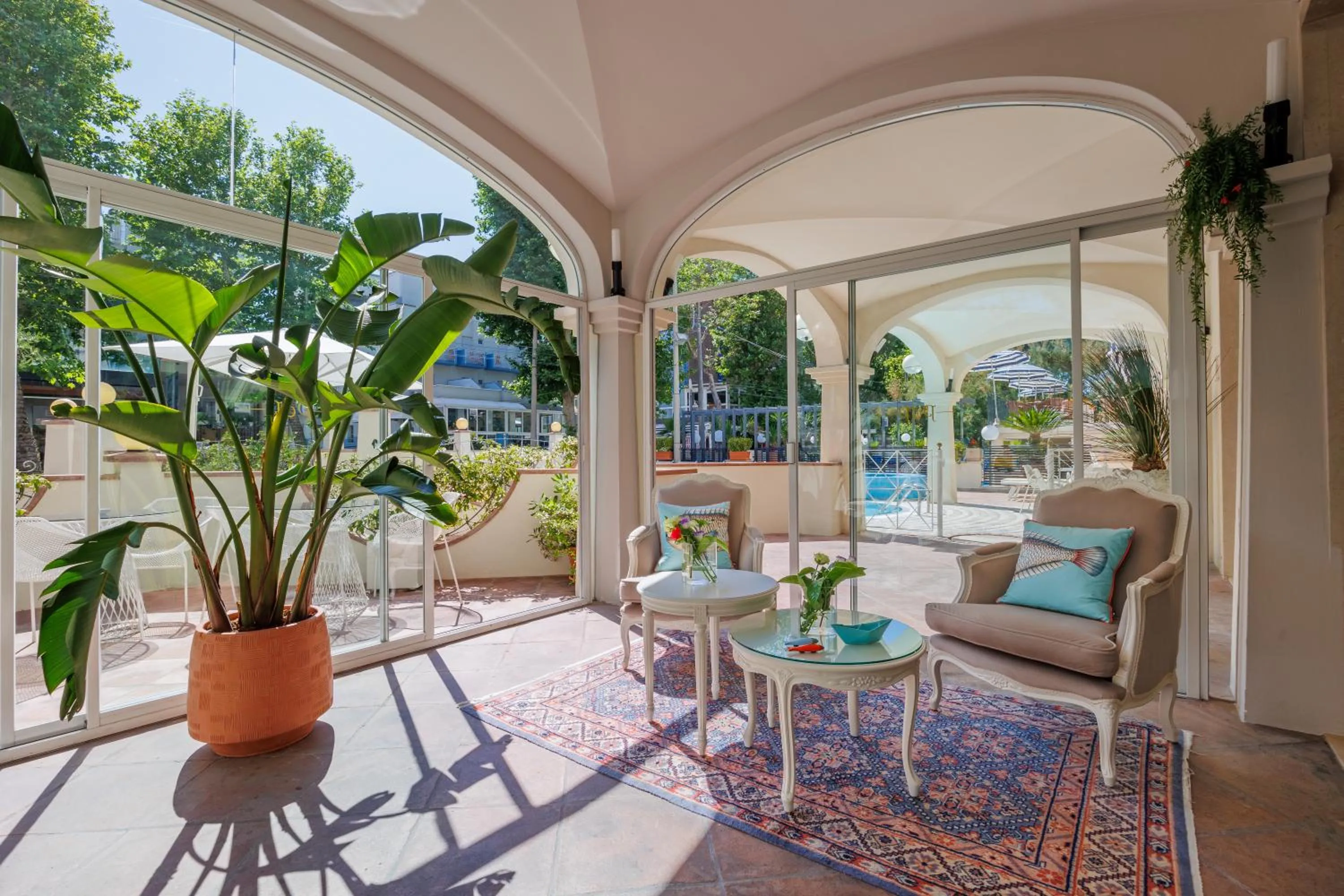 Lobby or reception in Parco dei Principi Boutique Hotel