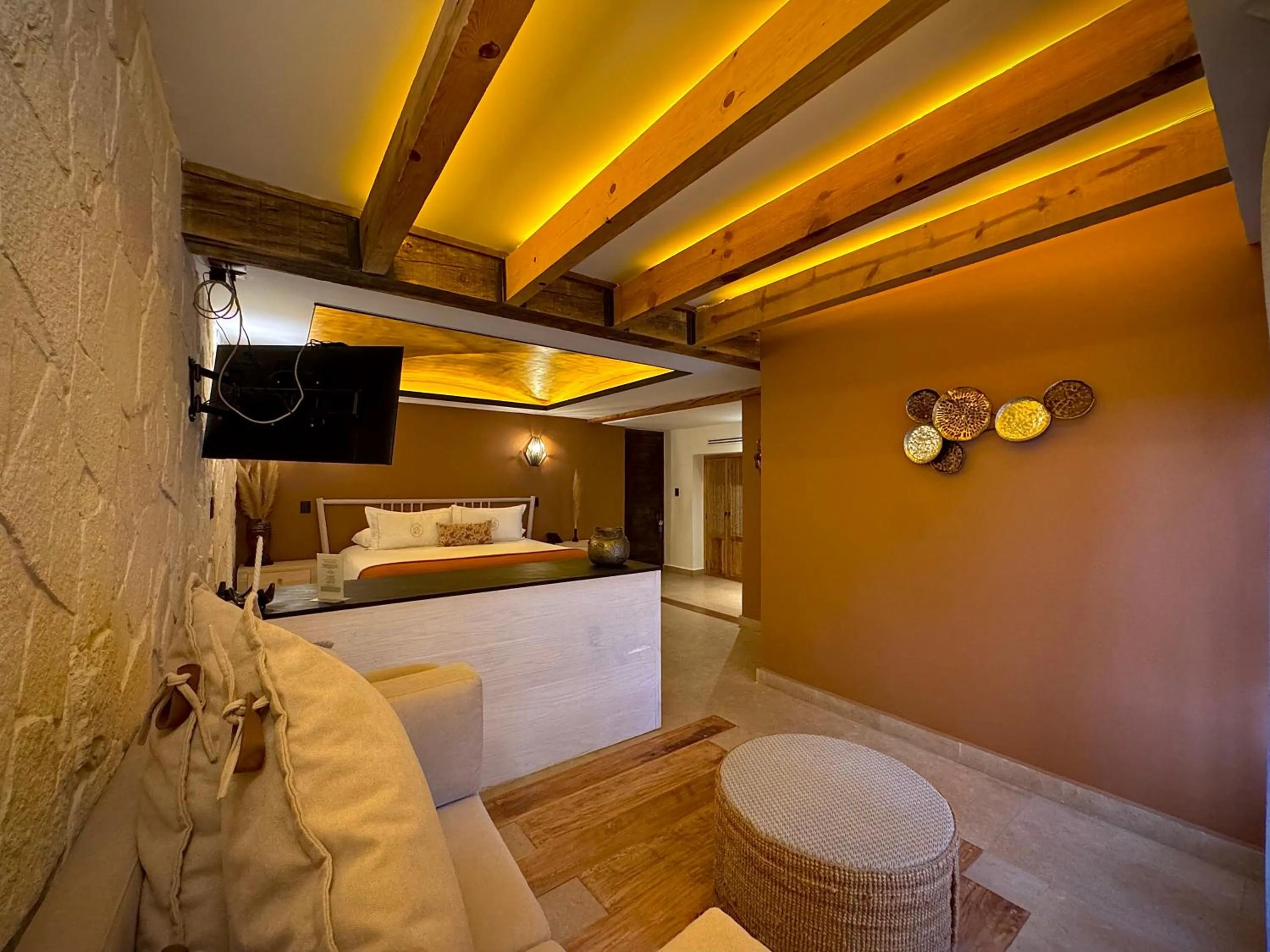 Living room, Bed in Hotel Boutique Casa Laja