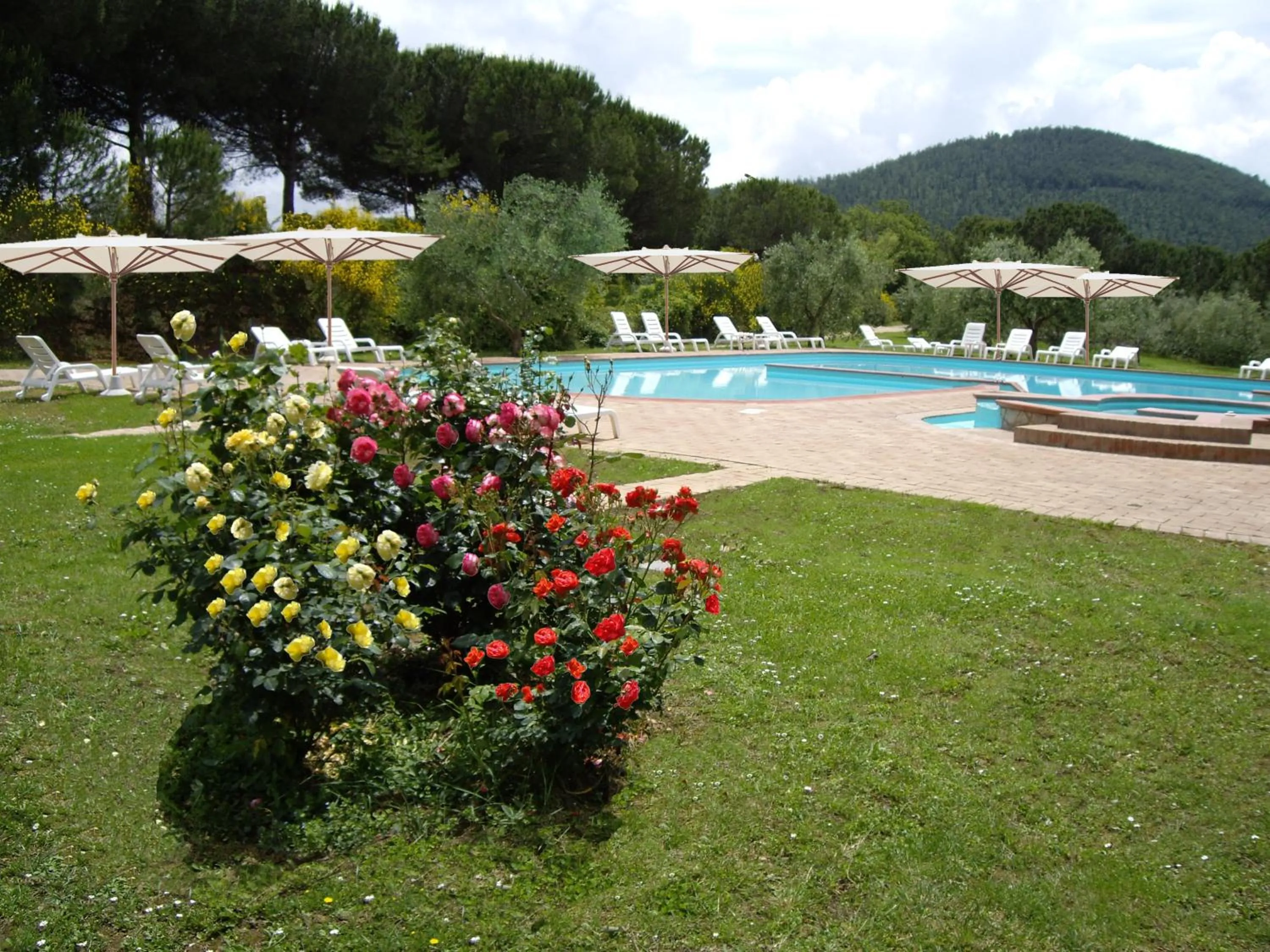 Swimming pool in Hotel Panoramic Montepulciano