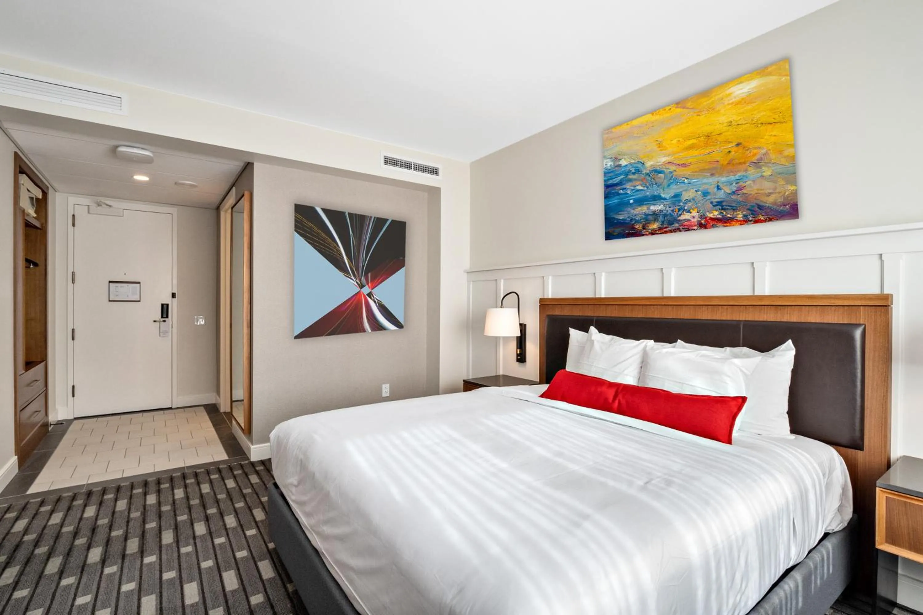 Bed in The Knight Center at Washington University