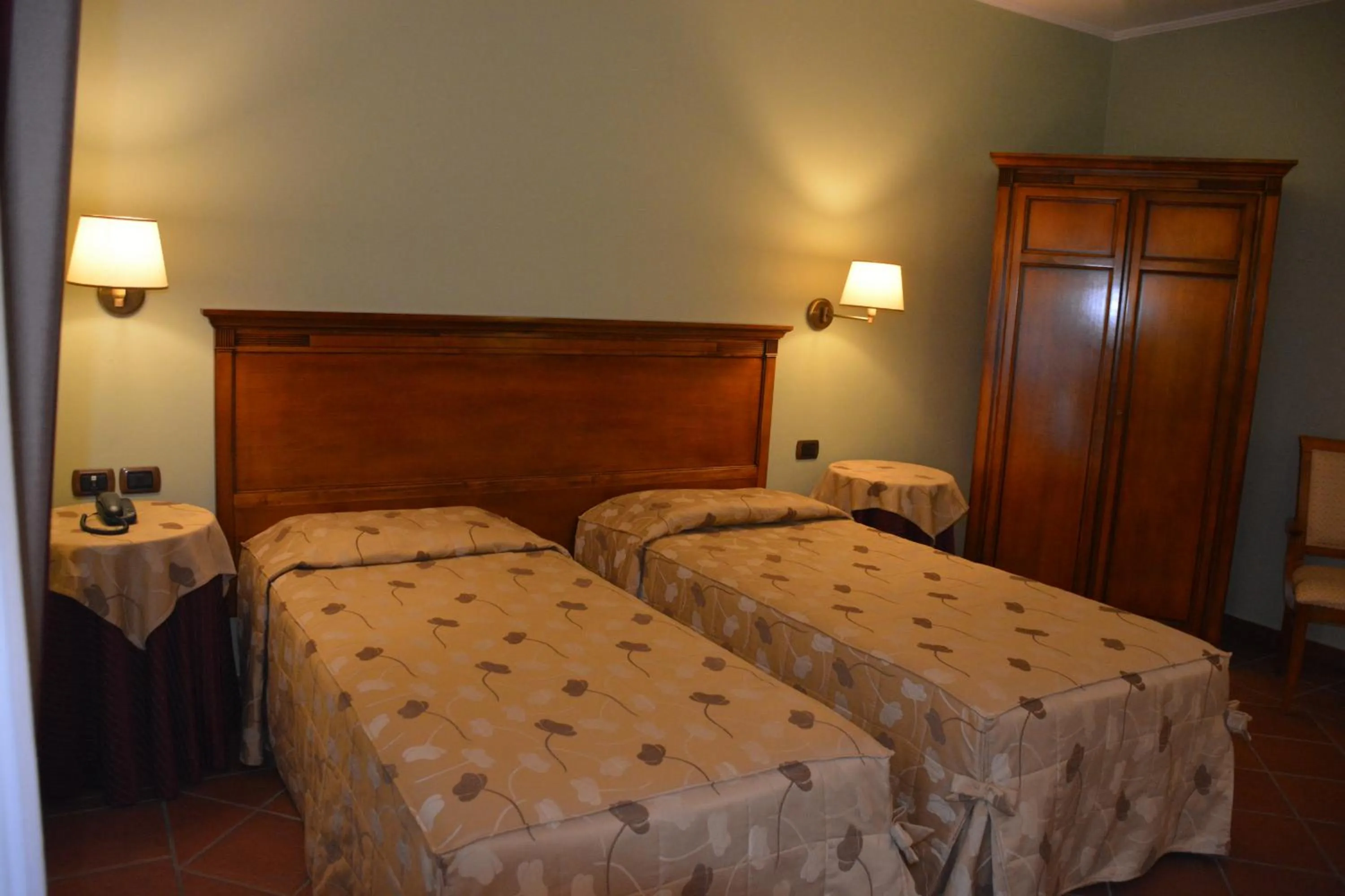 Bed in Romantic Hotel Furno