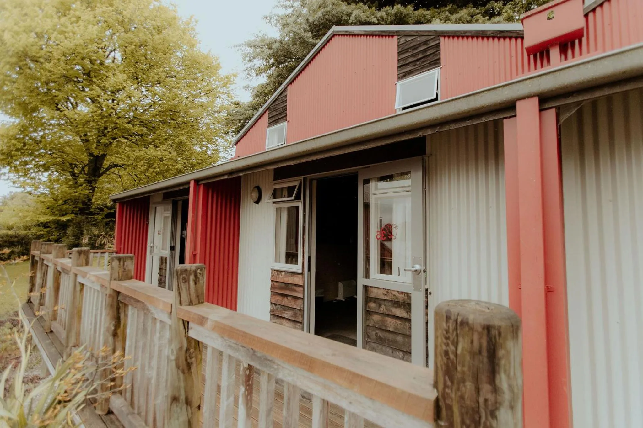Property building in Waitomo Village Chalets home of Kiwipaka
