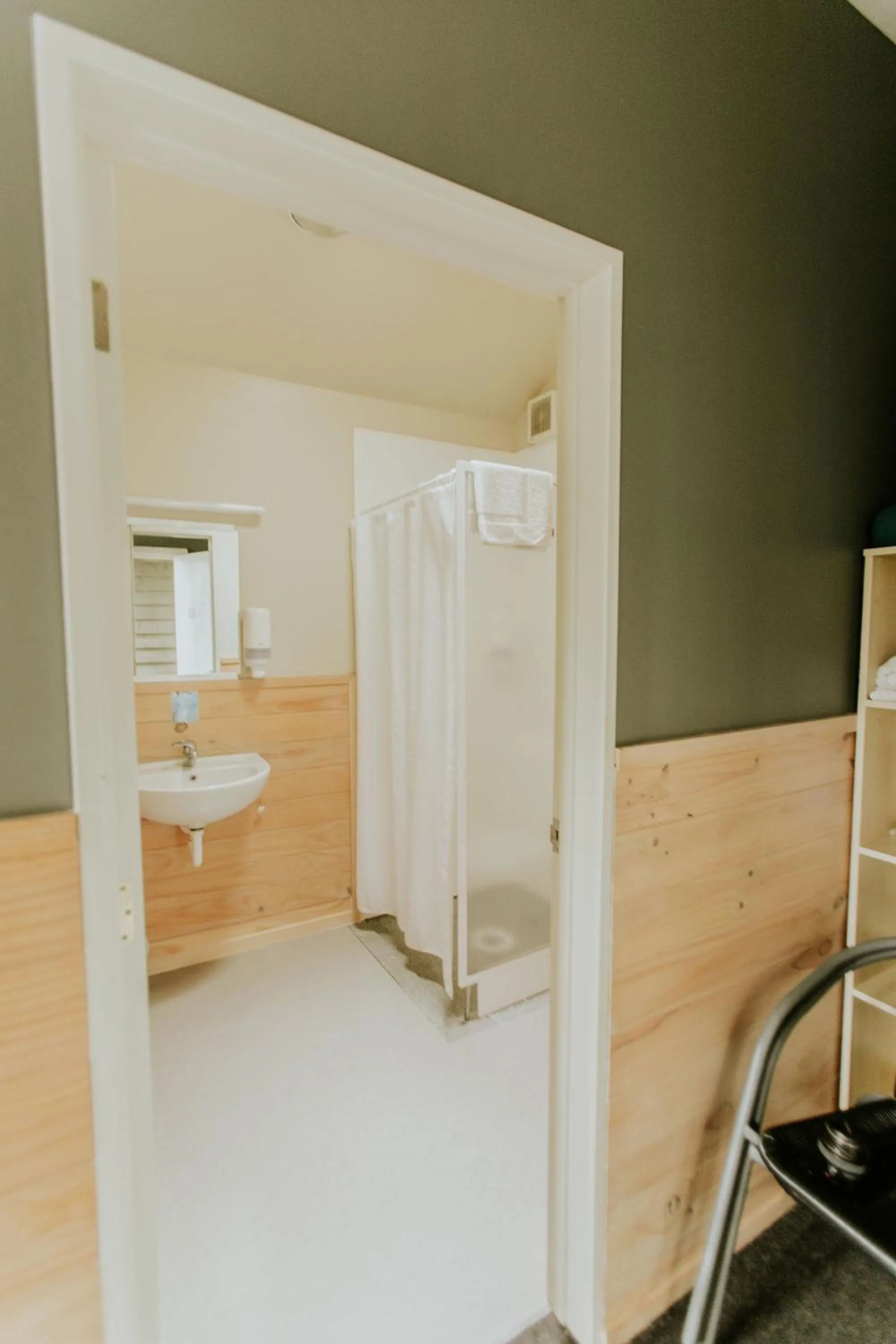 Bathroom in Waitomo Village Chalets home of Kiwipaka