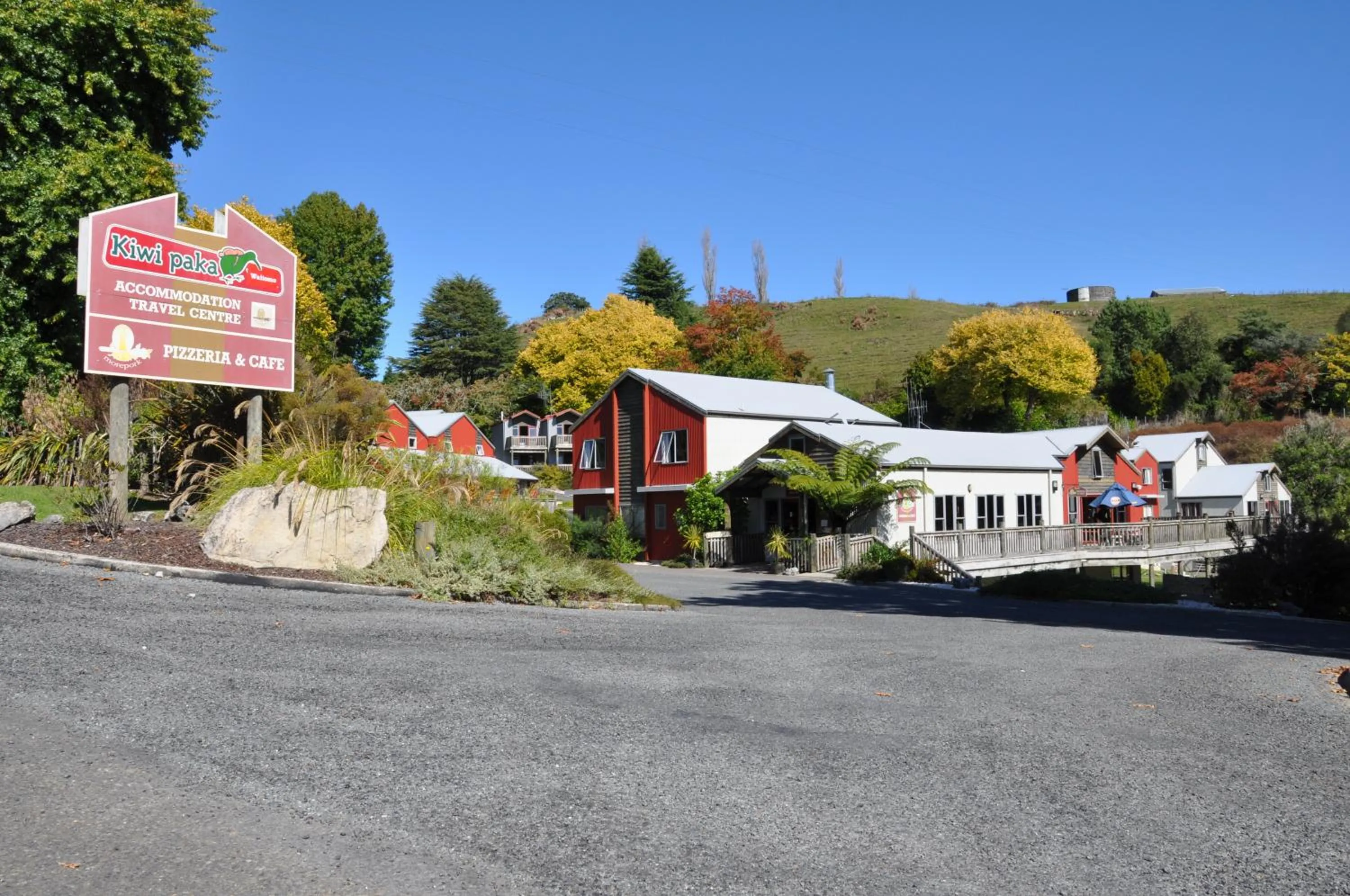 Property building in Waitomo Village Chalets home of Kiwipaka