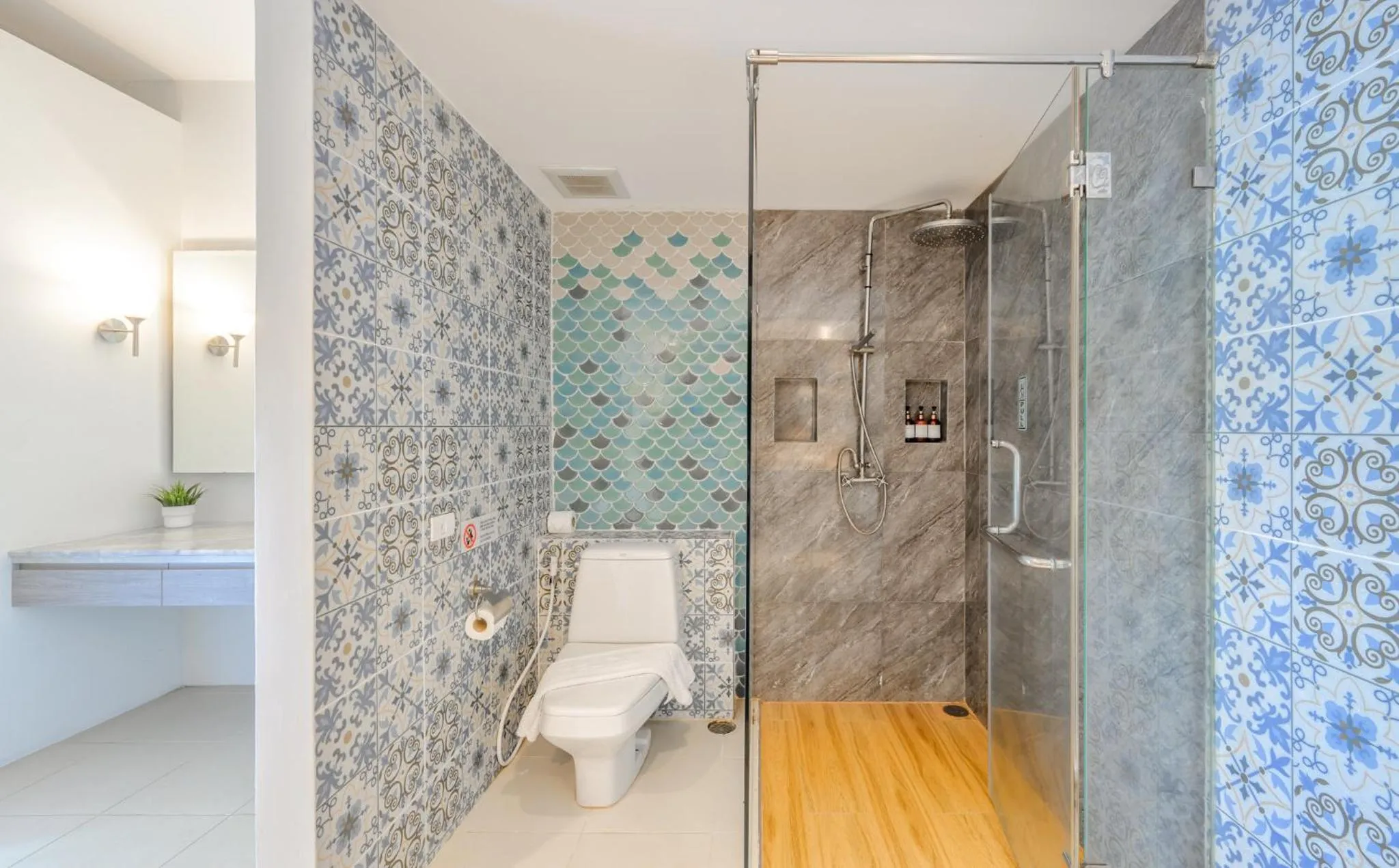 Shower in Andamantra Resort and Villa Phuket