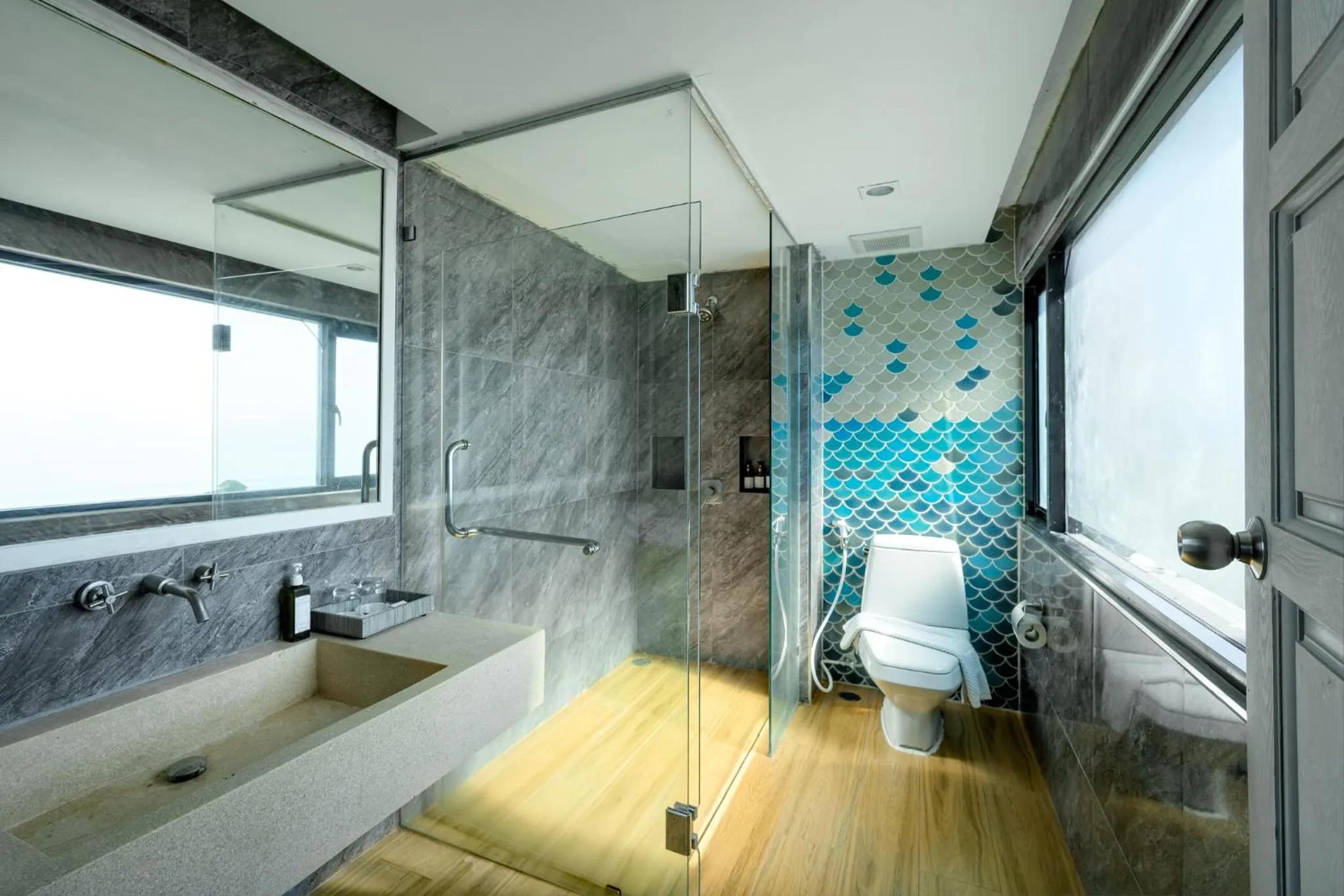 Bathroom, Bed in Andamantra Resort and Villa Phuket