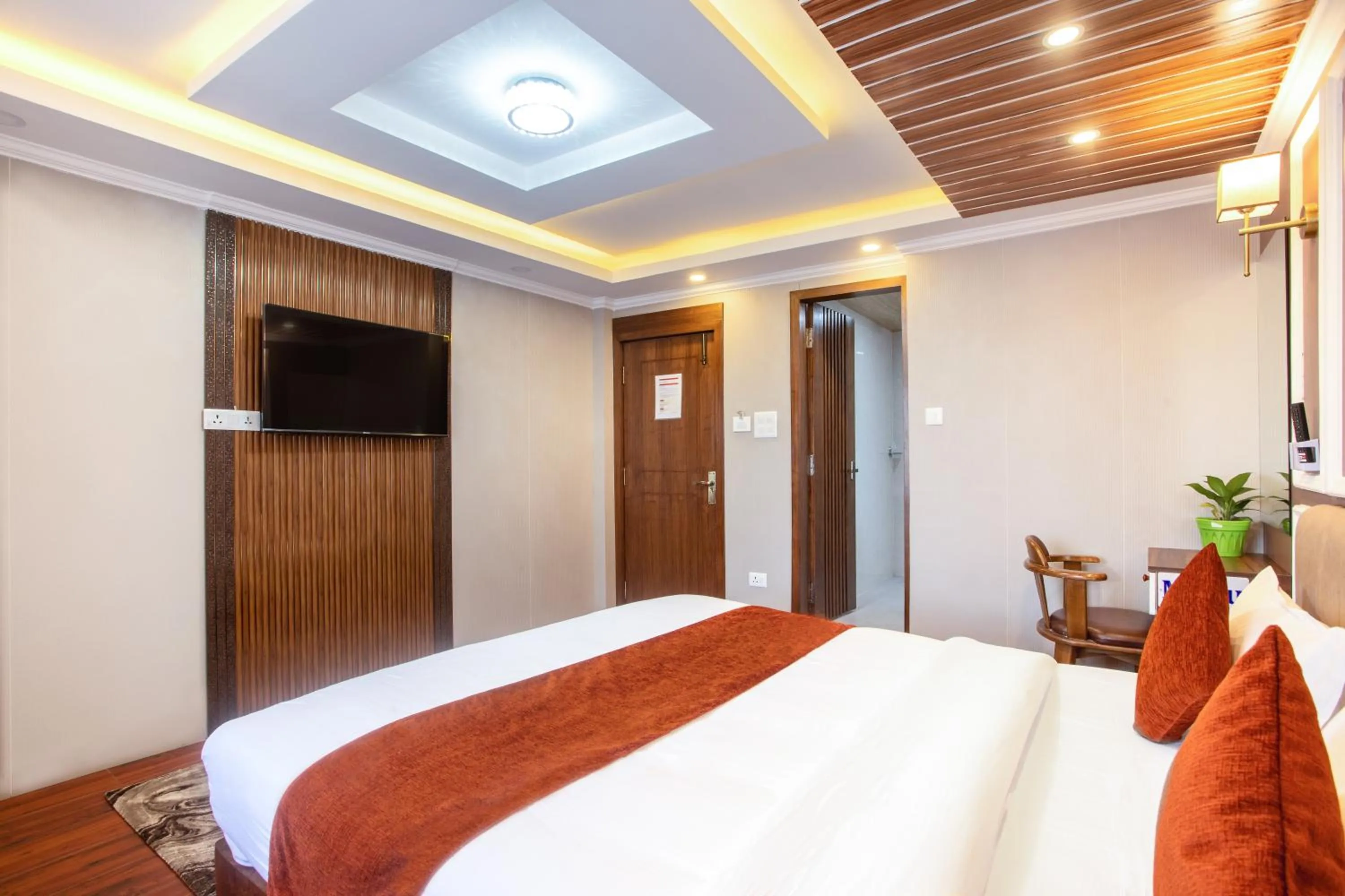 Photo of the whole room, Bed in Hotel Airport Deepshree