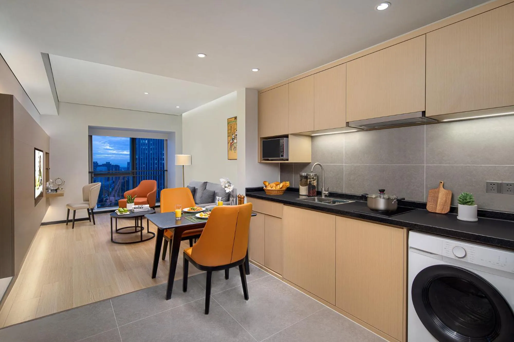 Kitchen or kitchenette in Citadines Gaoxin Chengdu