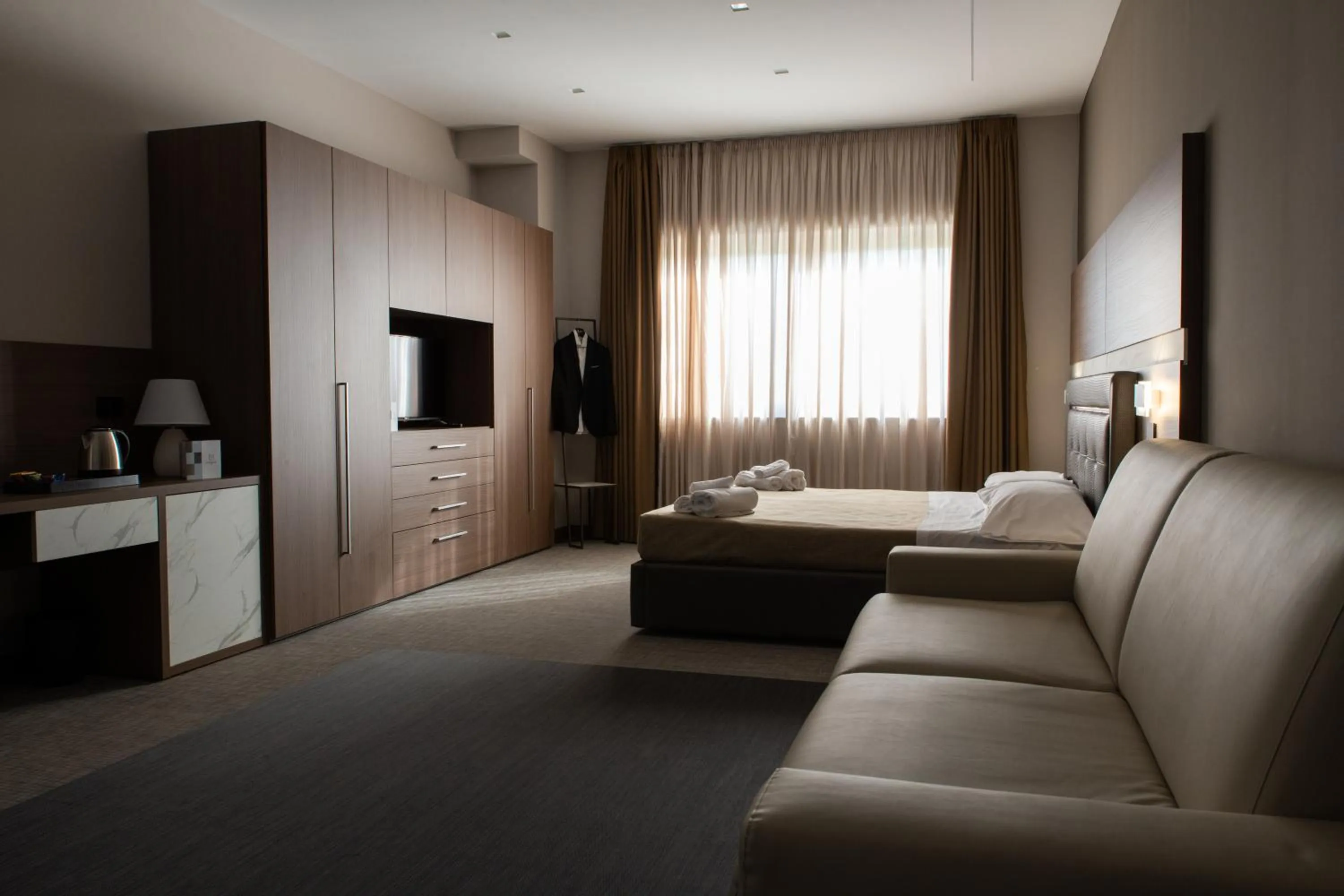 Photo of the whole room, Bed in Building Hotel