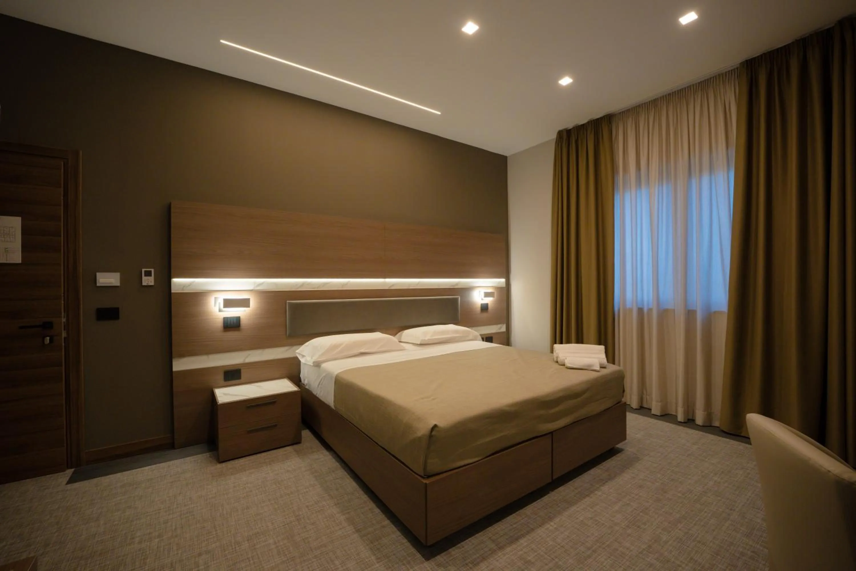 Bed in Building Hotel