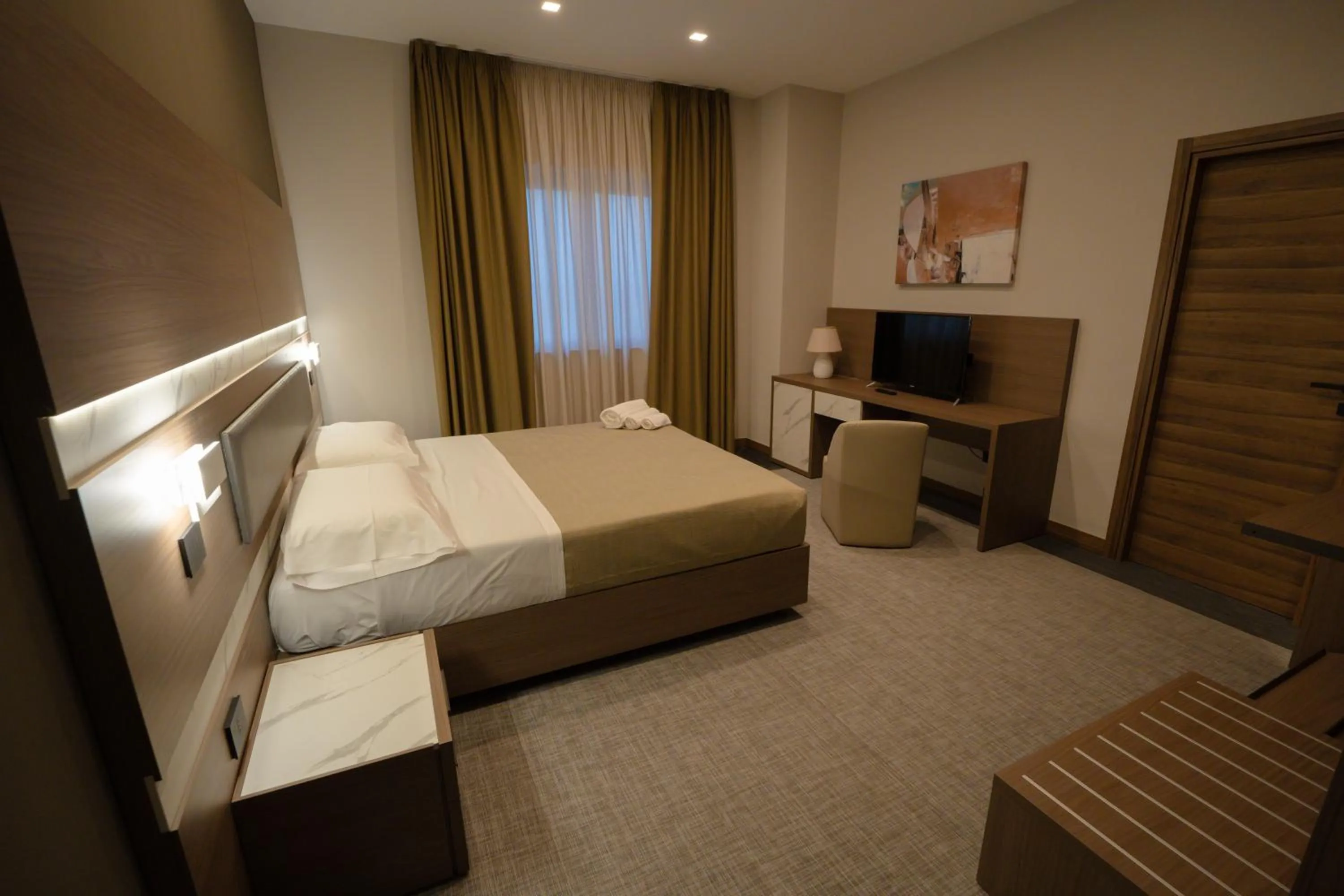 Bed in Building Hotel