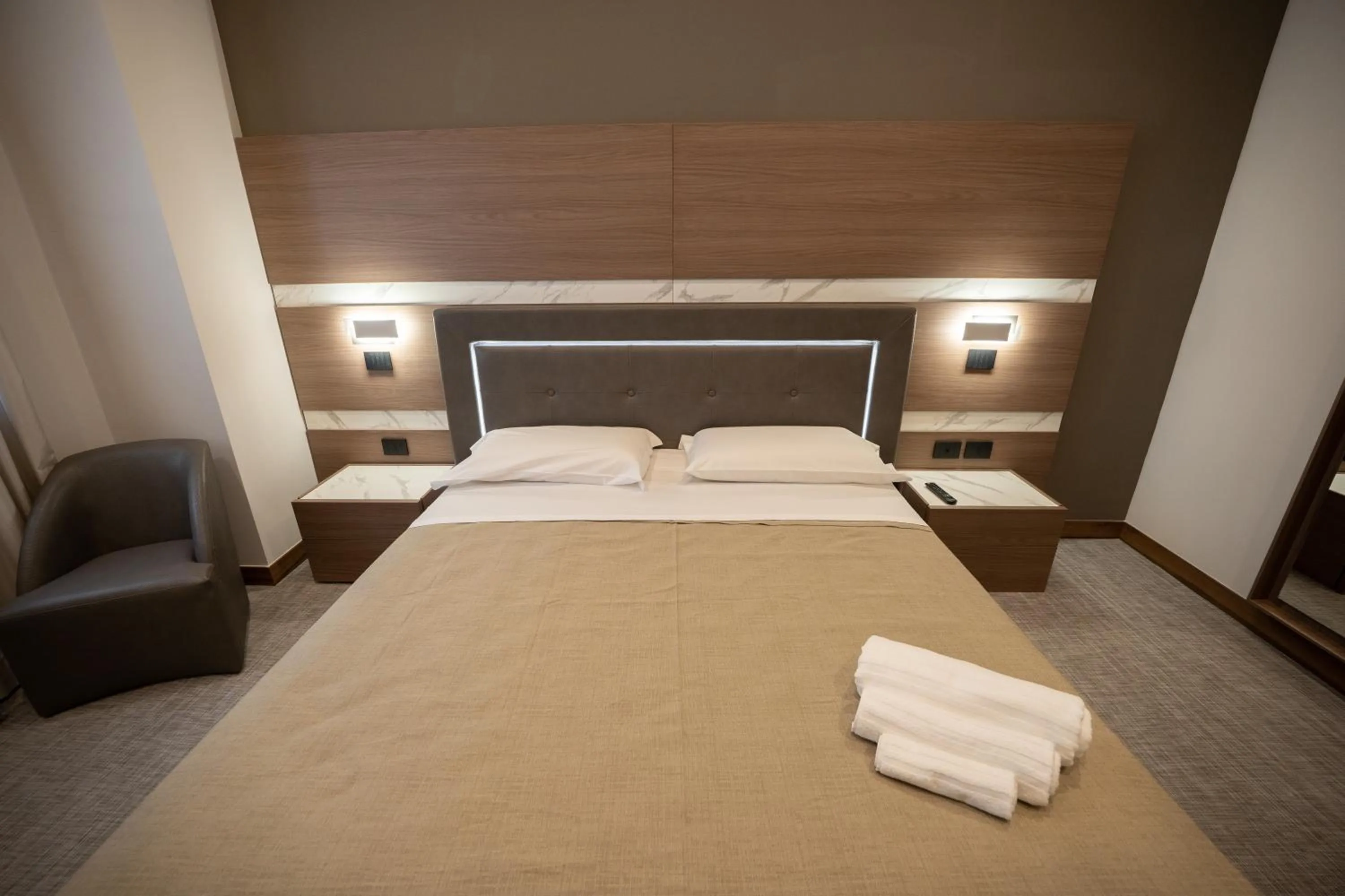 Photo of the whole room, Bed in Building Hotel