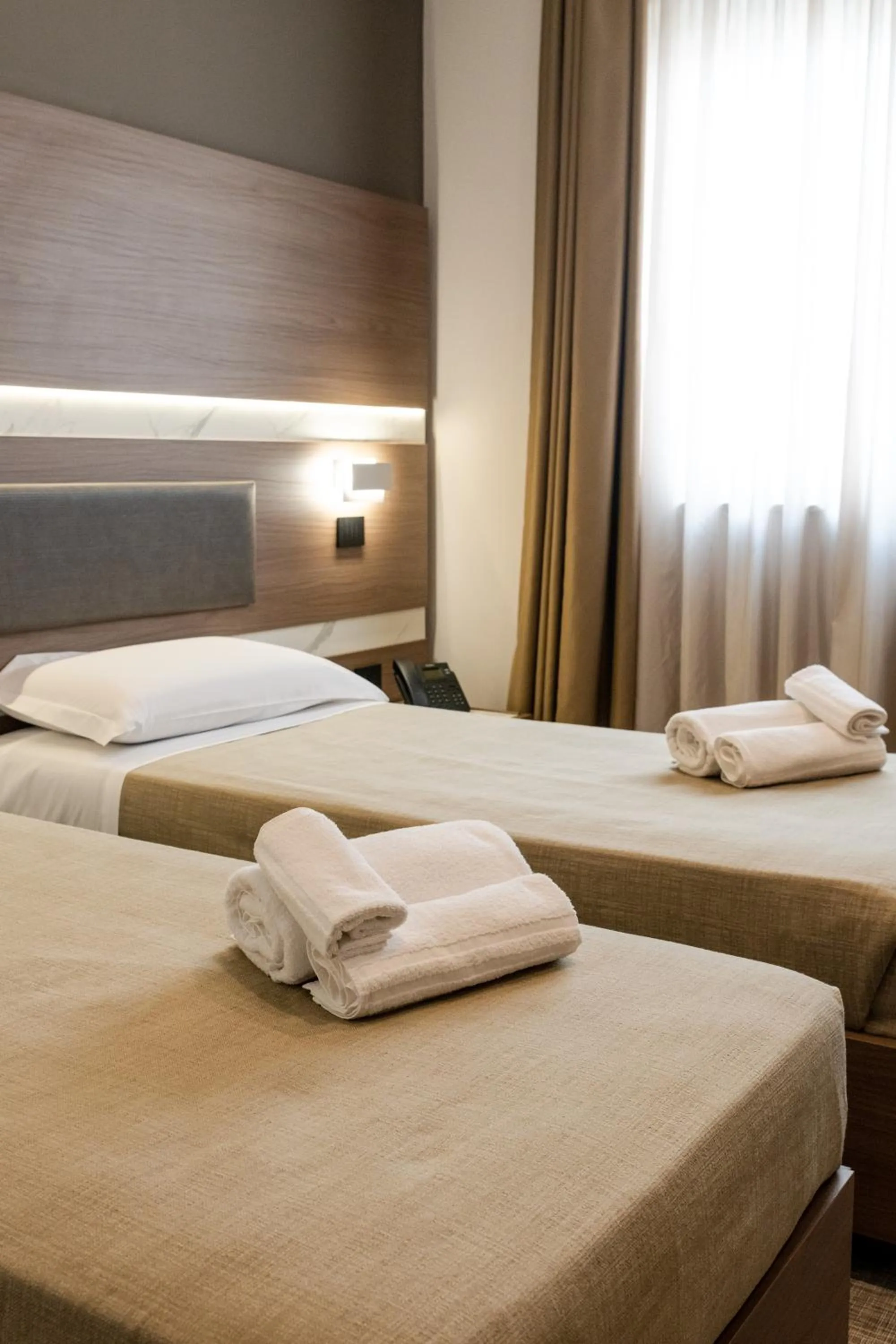 Bed in Building Hotel