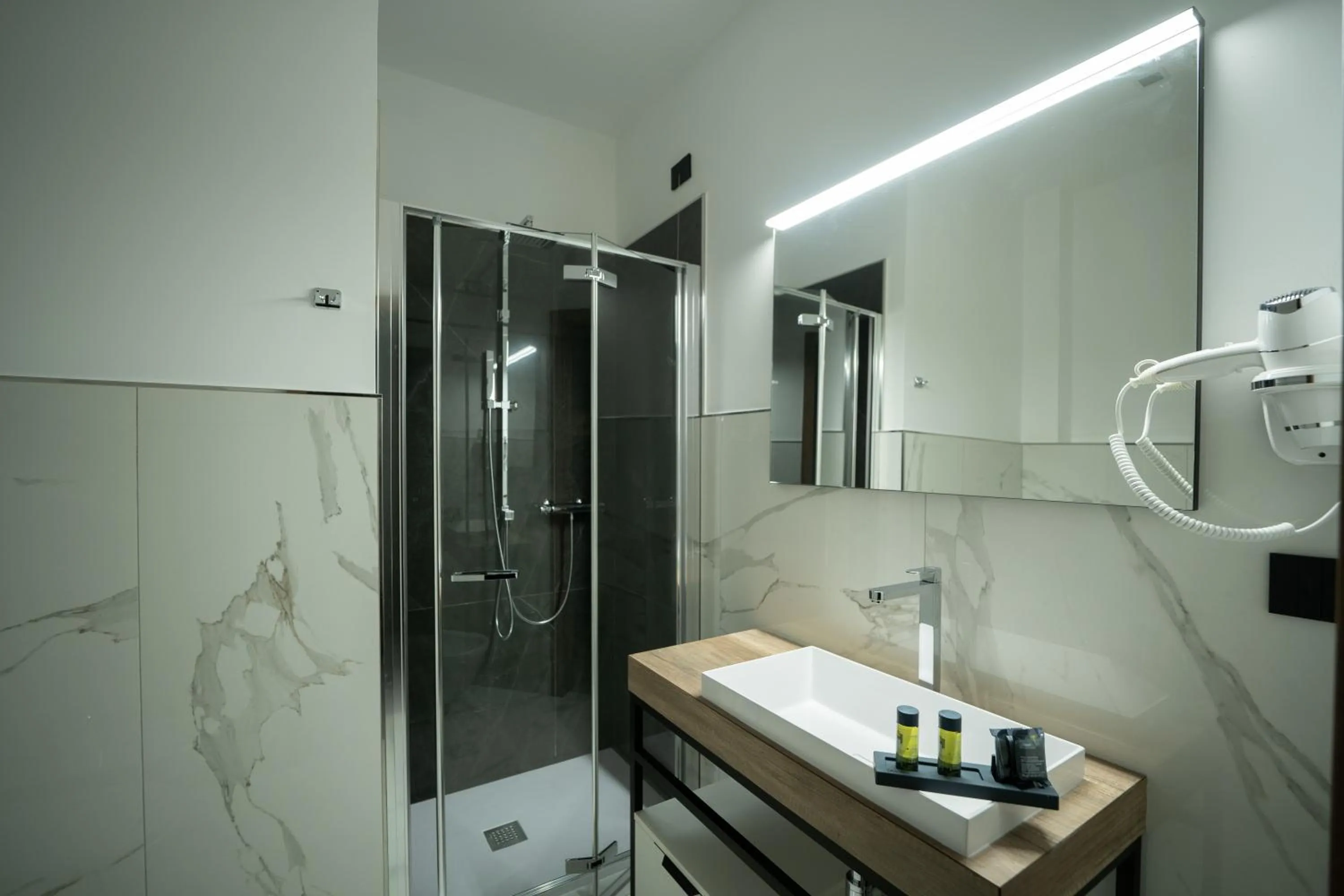 Shower in Building Hotel