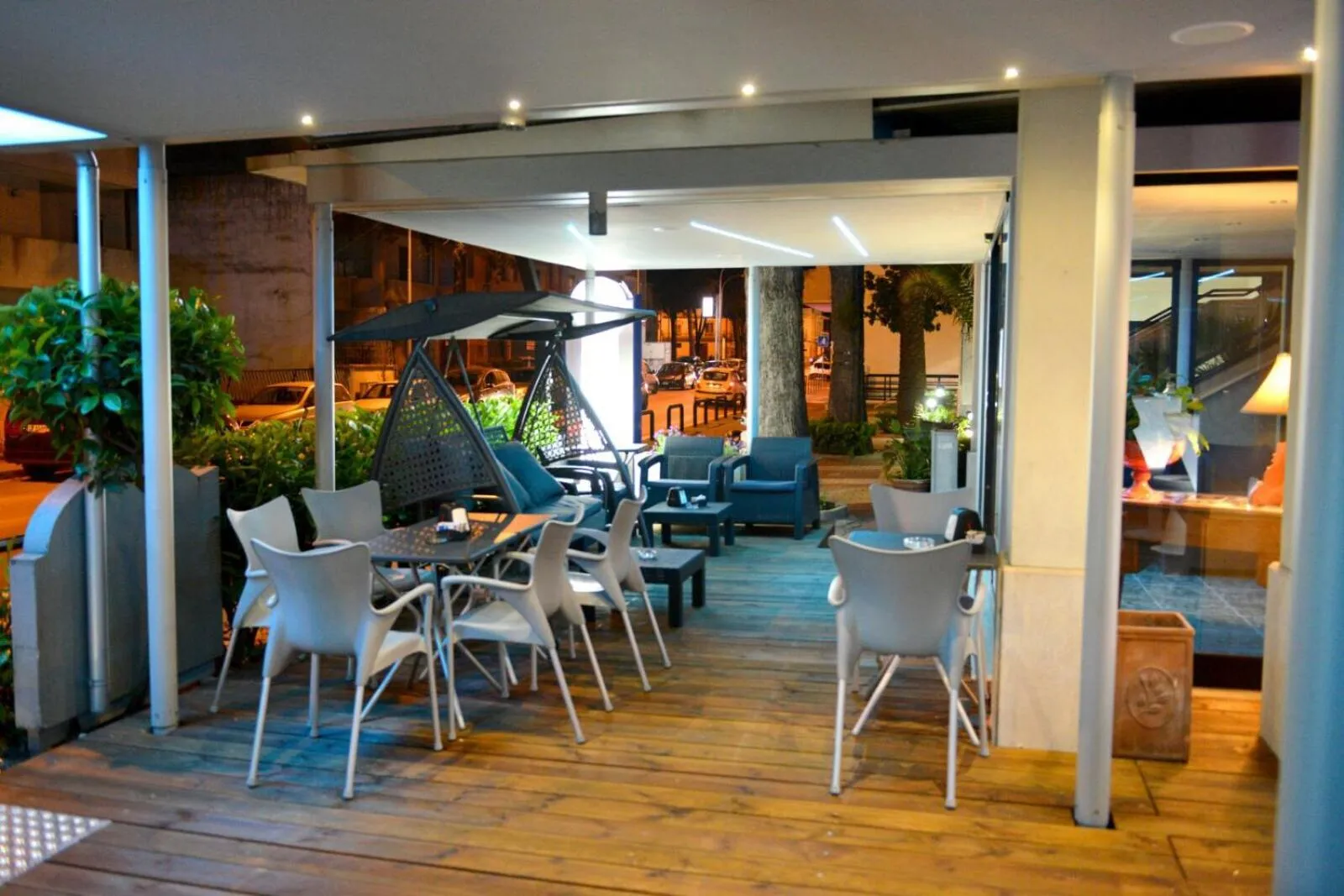 Patio in Hotel Blue Rose's