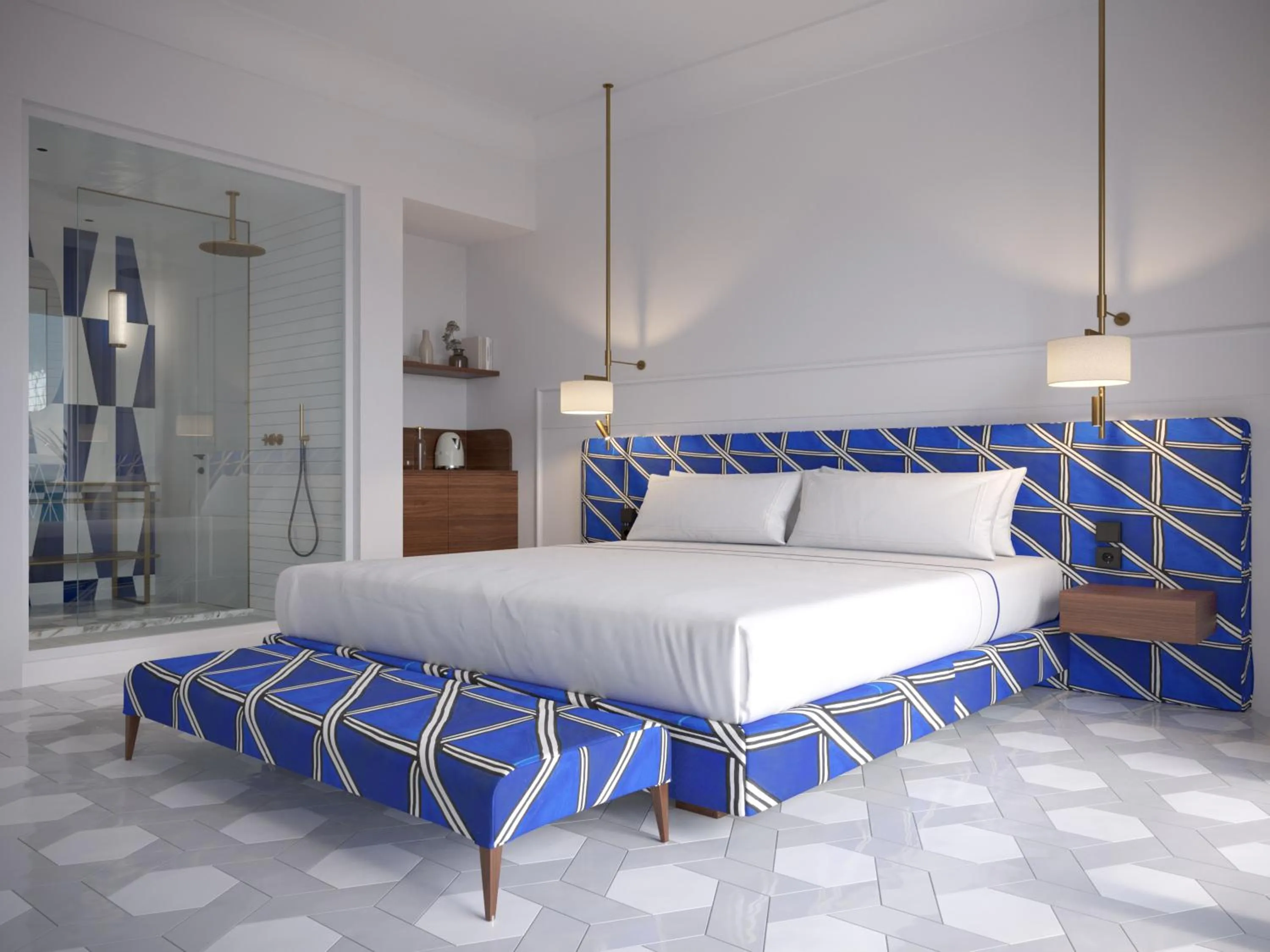 Bed in Grand Hotel Excelsior