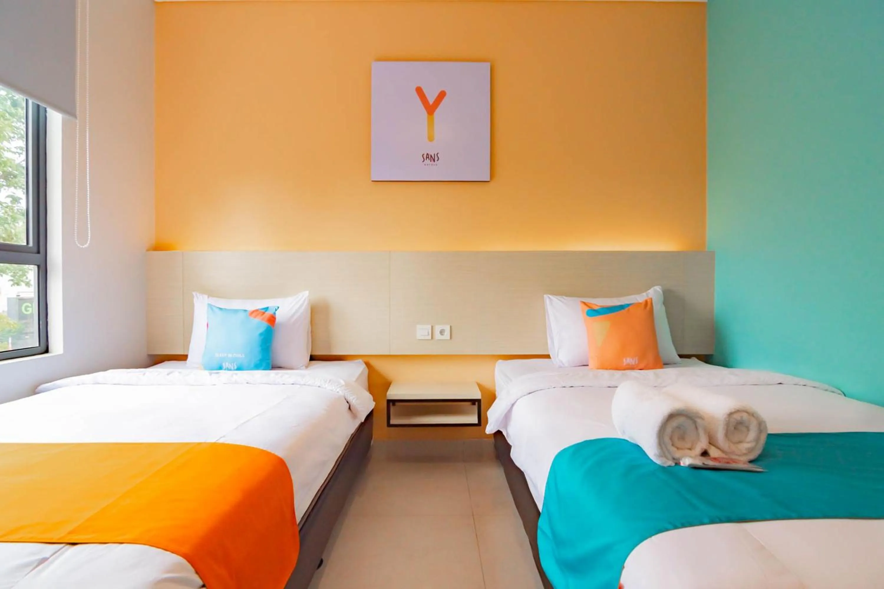 Bedroom, Bed in Sans Hotel Alexander Bandung