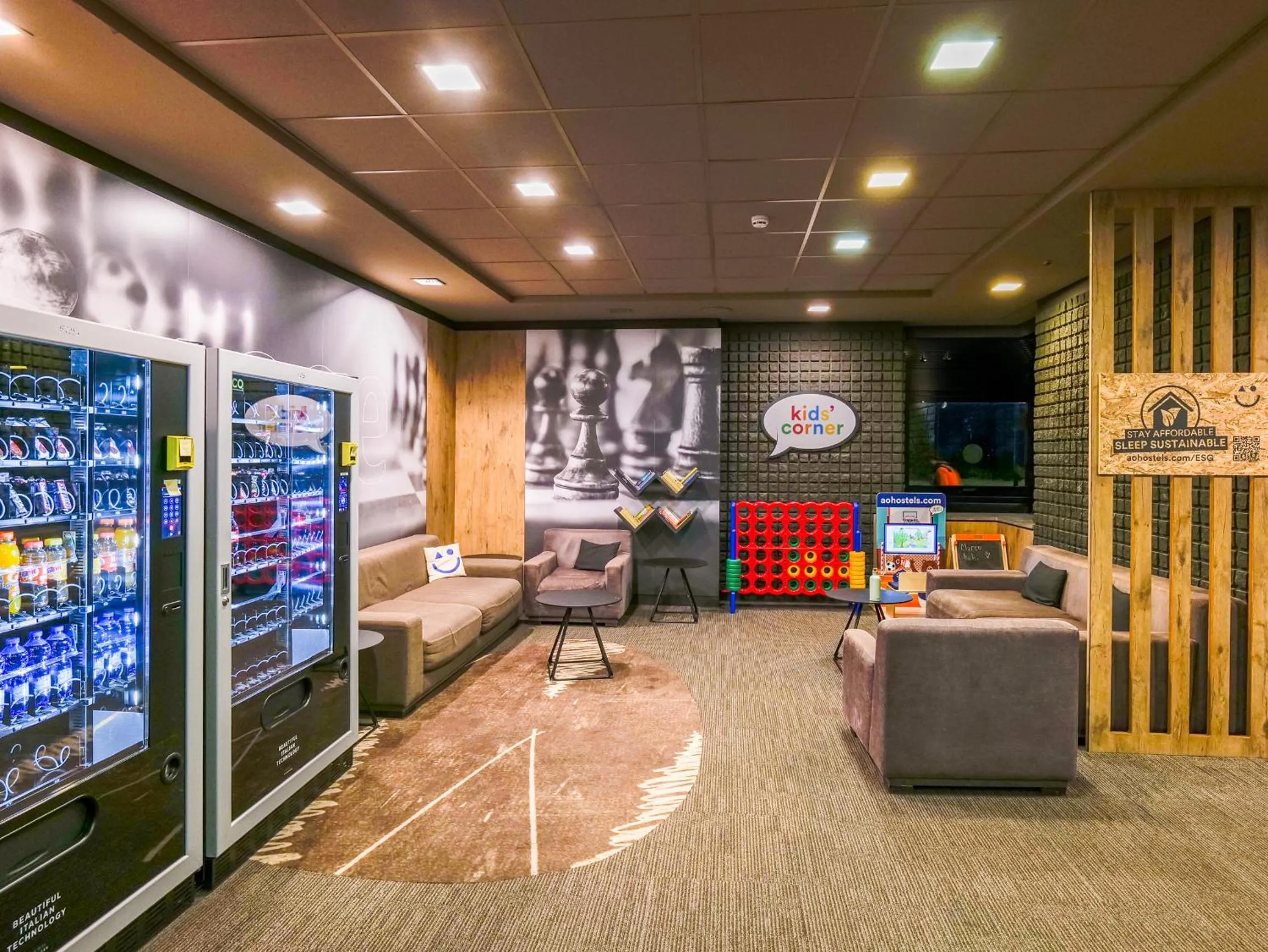 Lobby or reception in a&o Hostel Milano Ca Granda