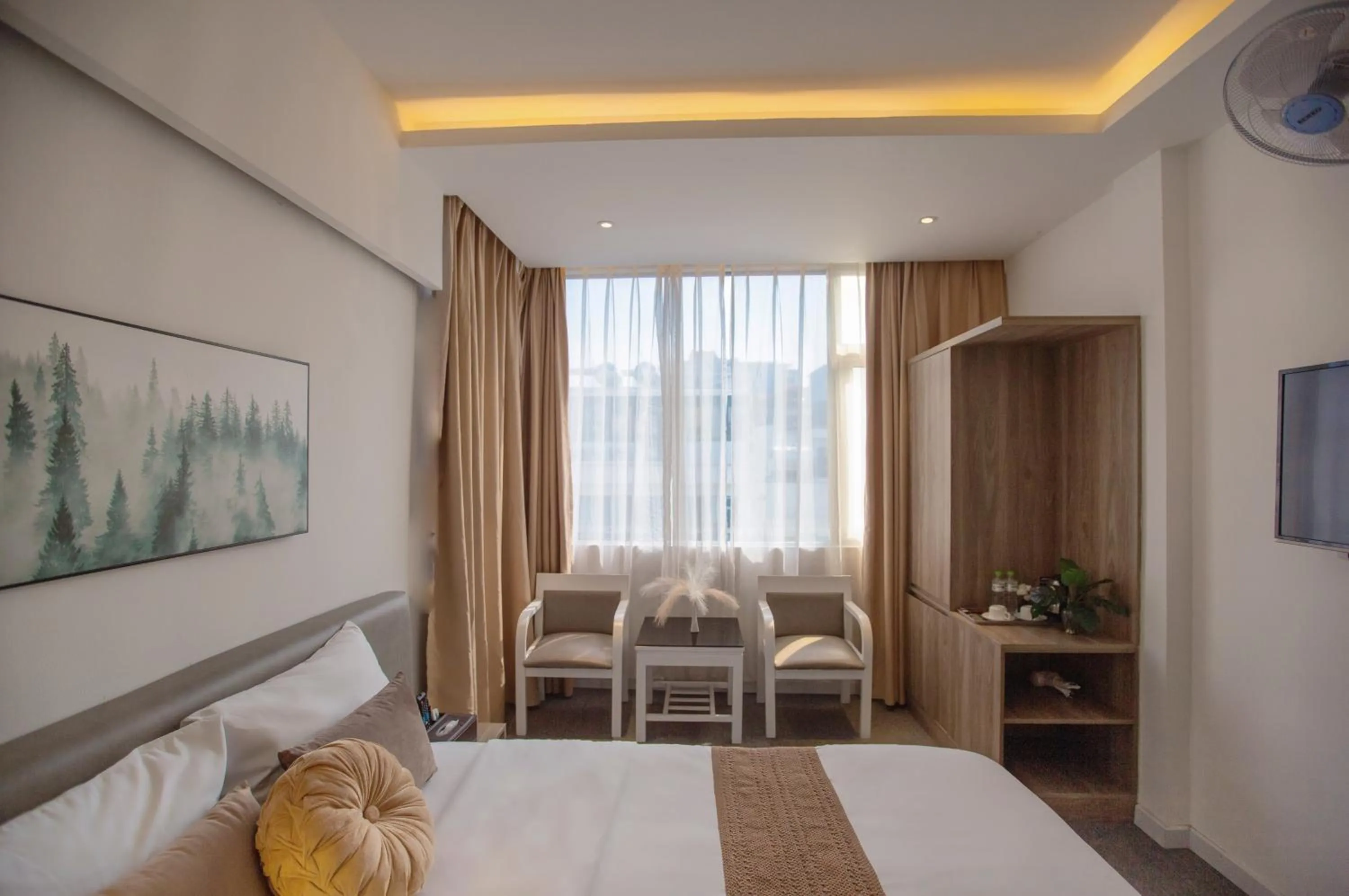 Photo of the whole room, Bed in Keypad Hotel - 28 Dịch Vọng Hậu