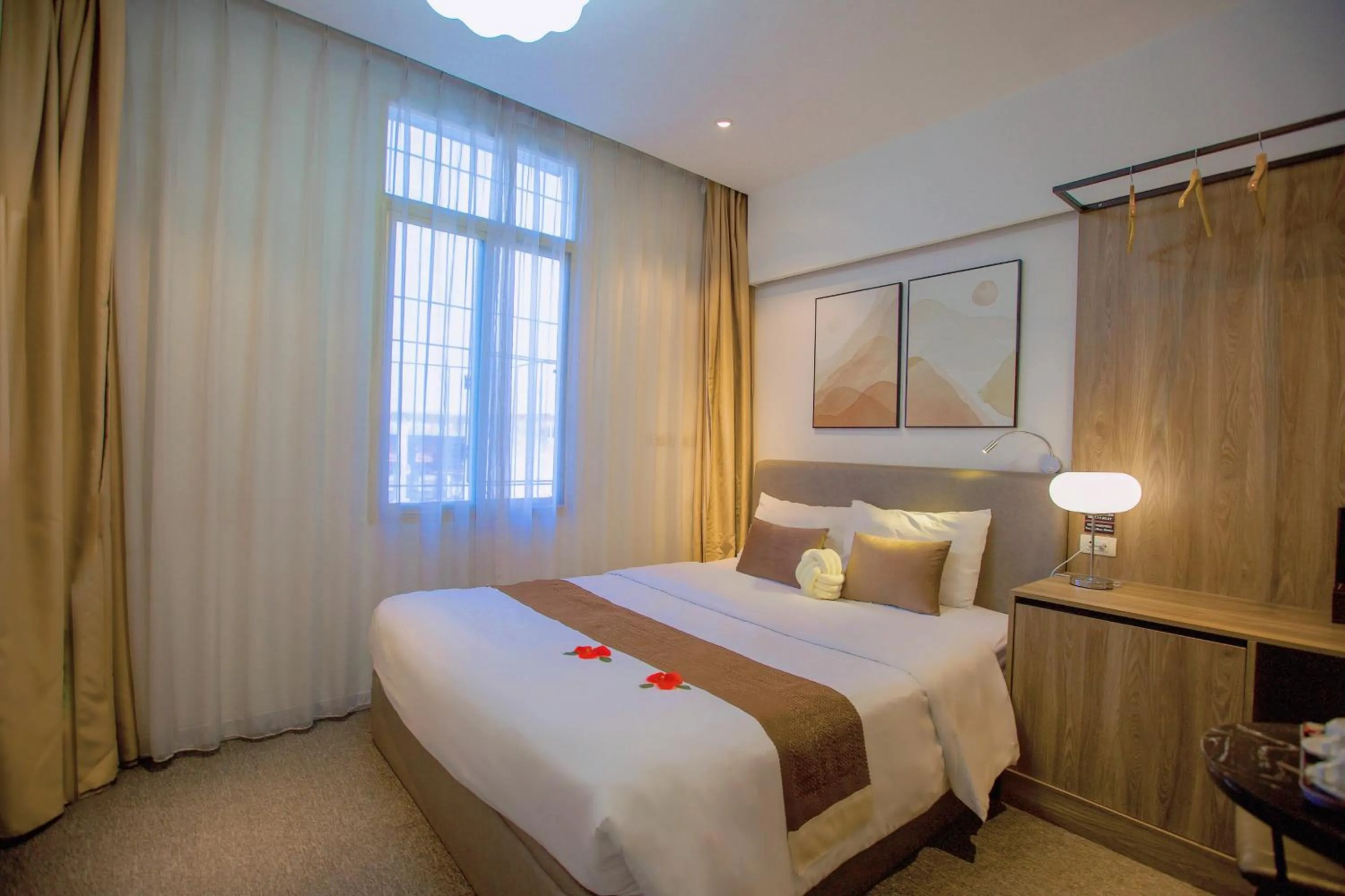 Photo of the whole room, Bed in Keypad Hotel - 28 Dịch Vọng Hậu