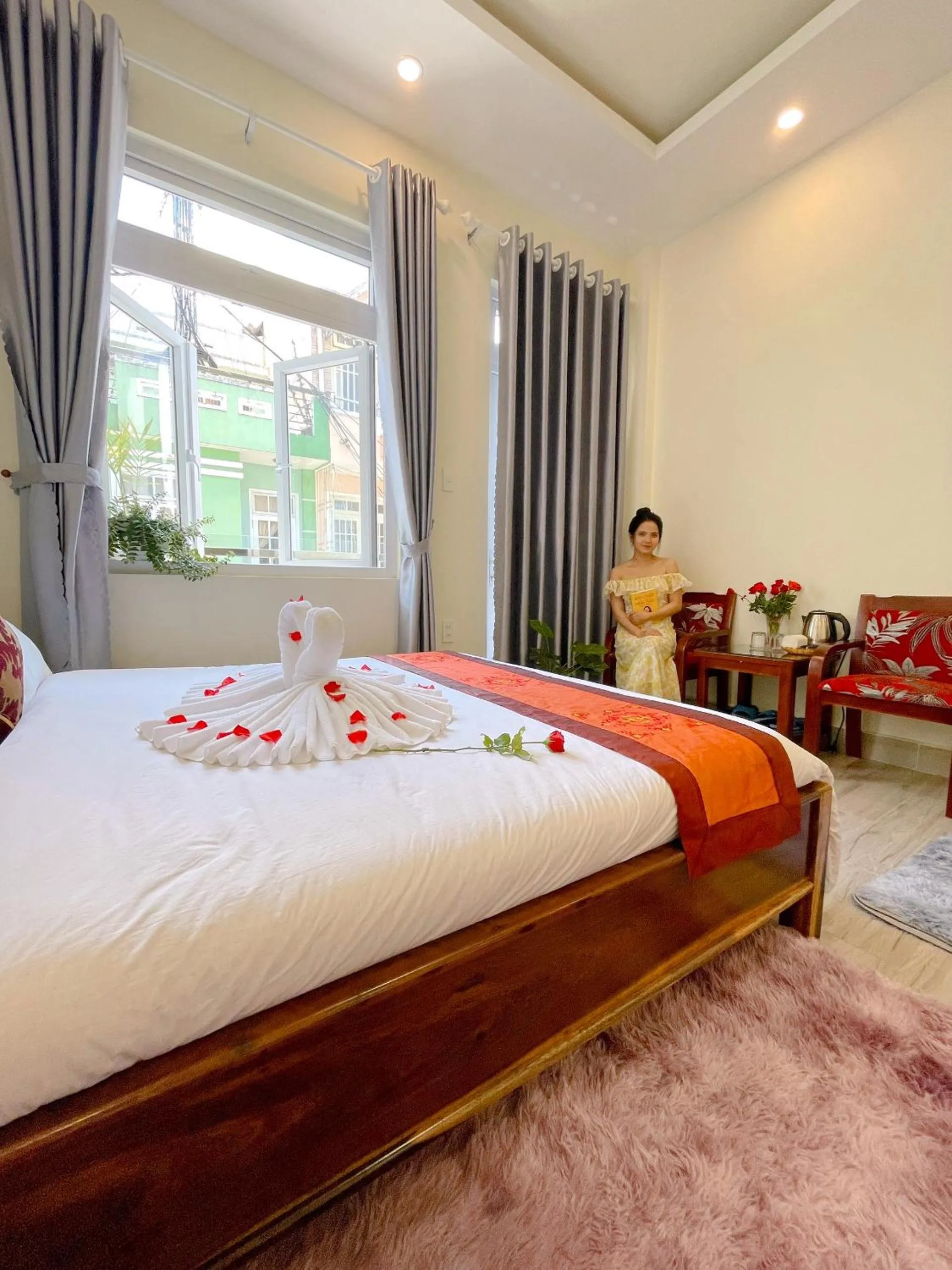Photo of the whole room, Bed in Moc Nhien Hostel Da Lat