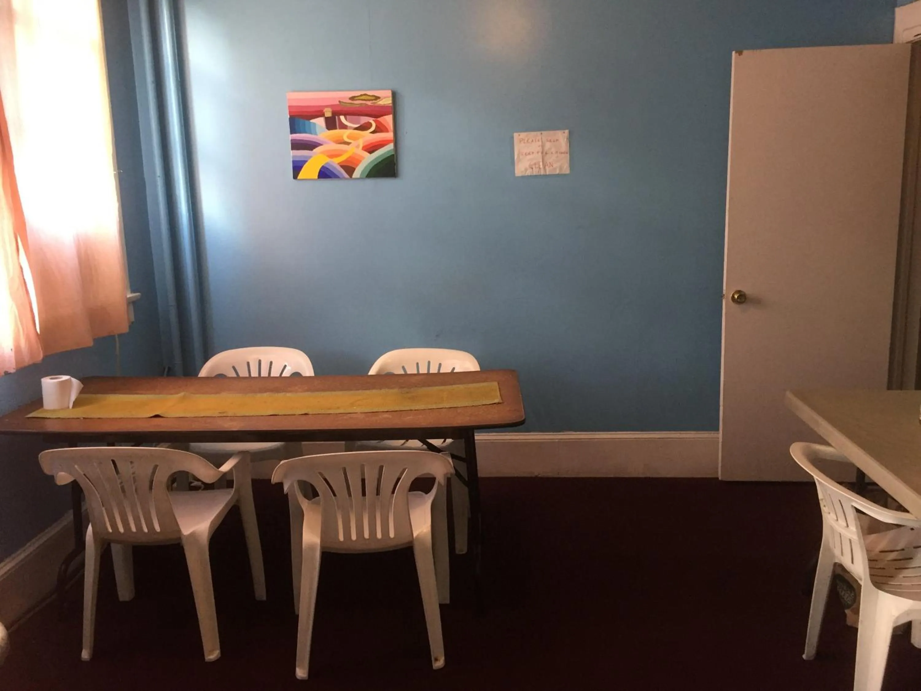 Communal kitchen in Washington International Student Center