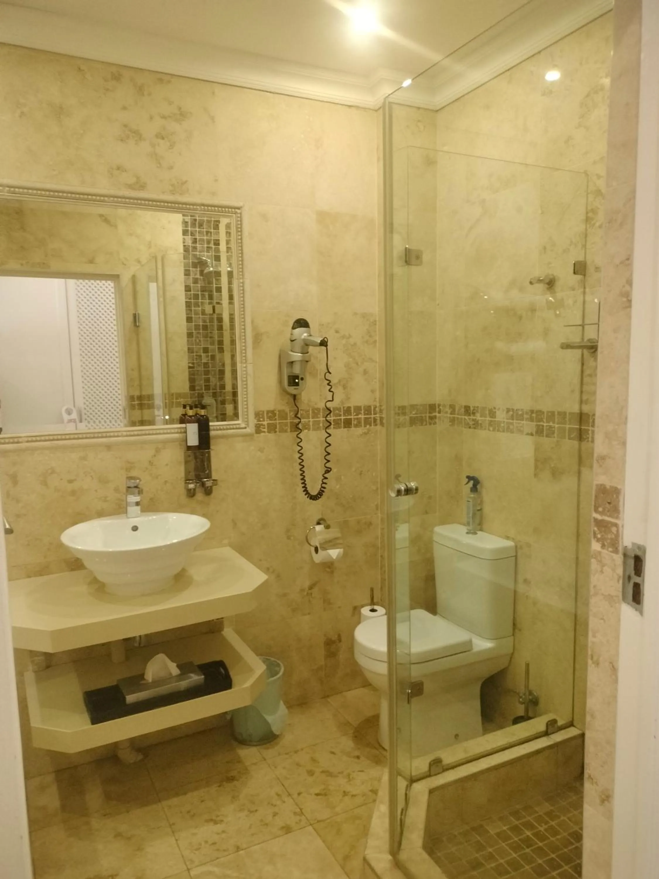 Shower in 131 on Herbert Baker Boutique Hotel