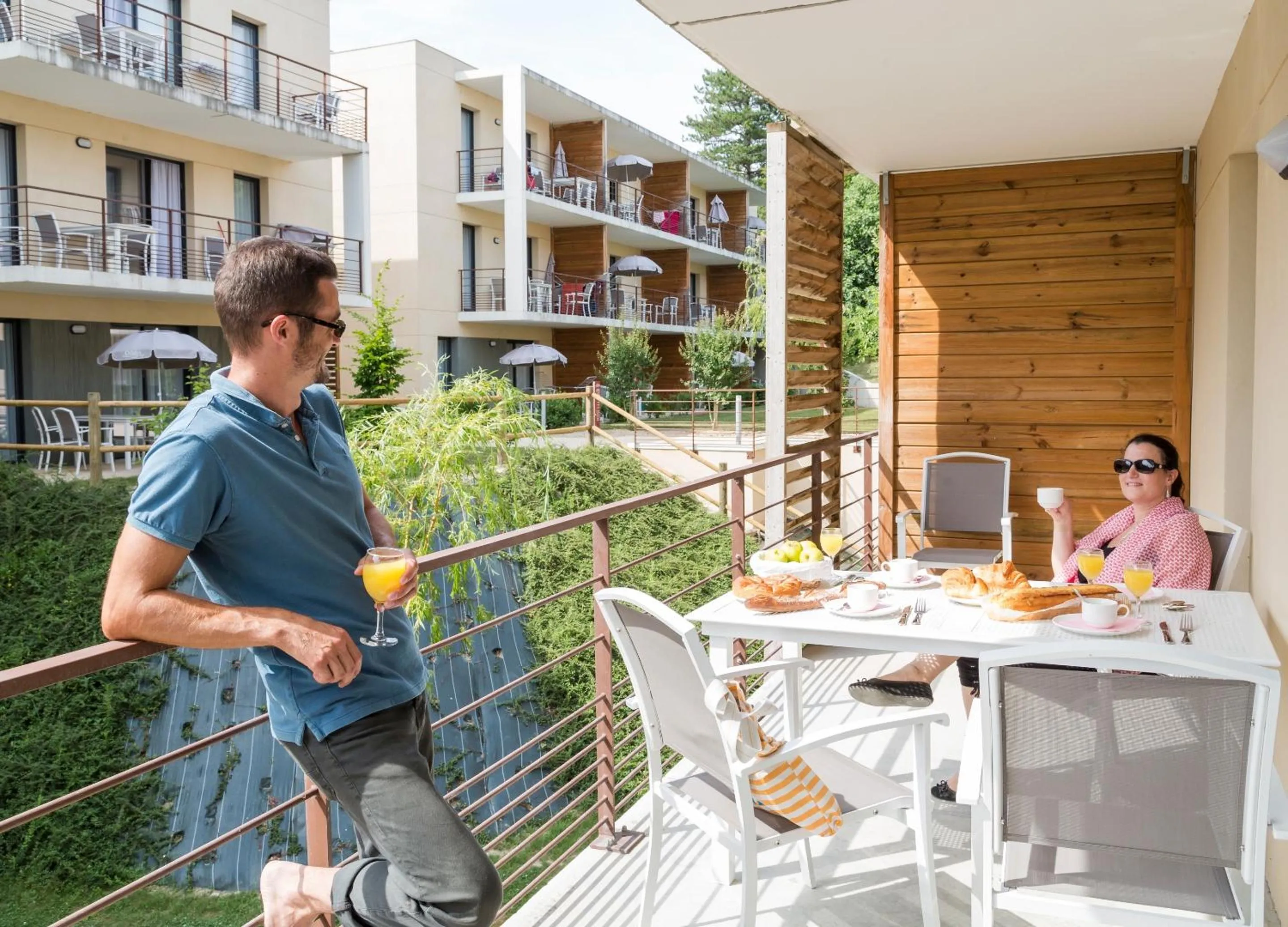 Balcony/Terrace in Résidence Odalys Le Clos Saint Michel
