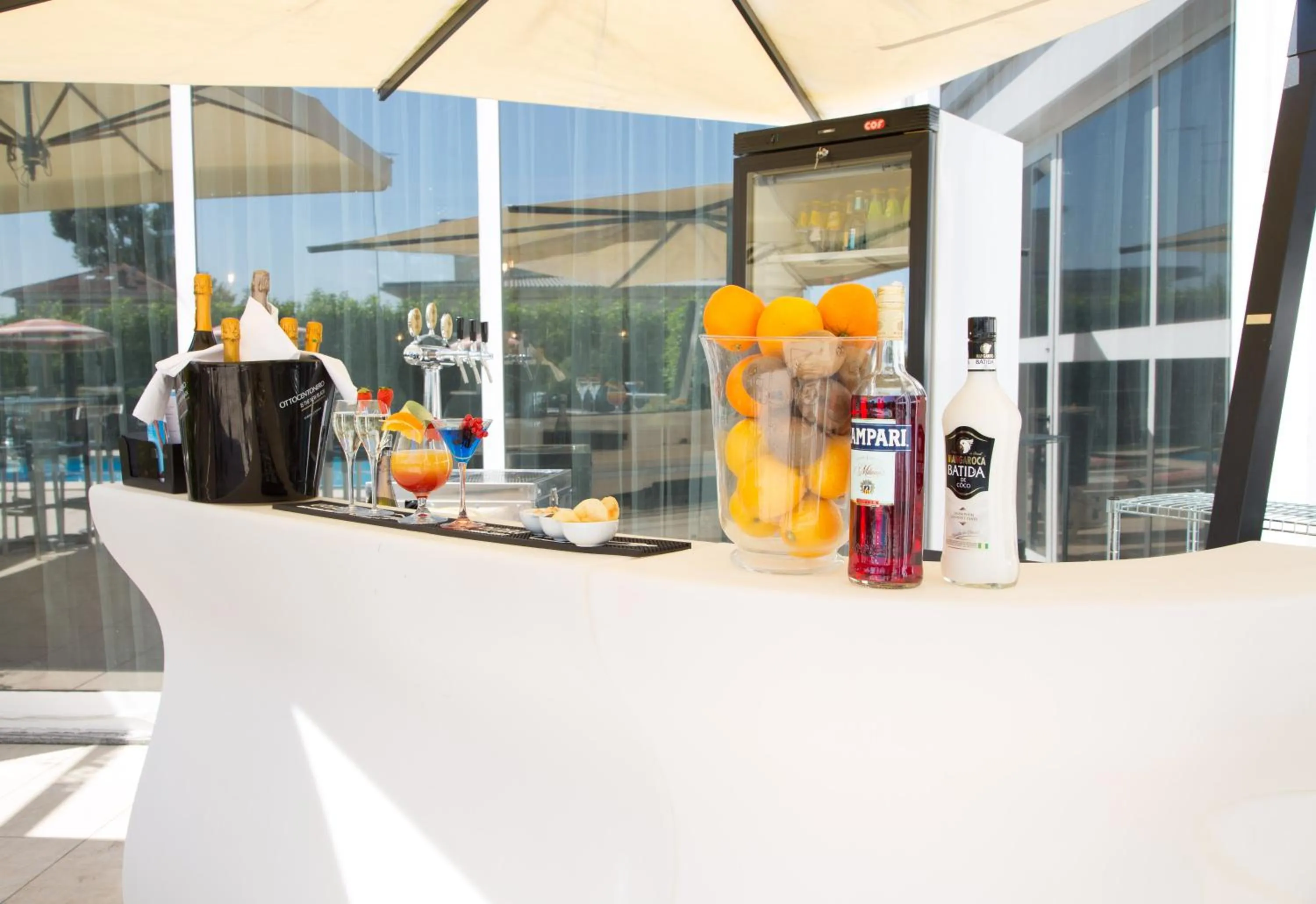 Pool view in Best Western Plus Hotel Farnese